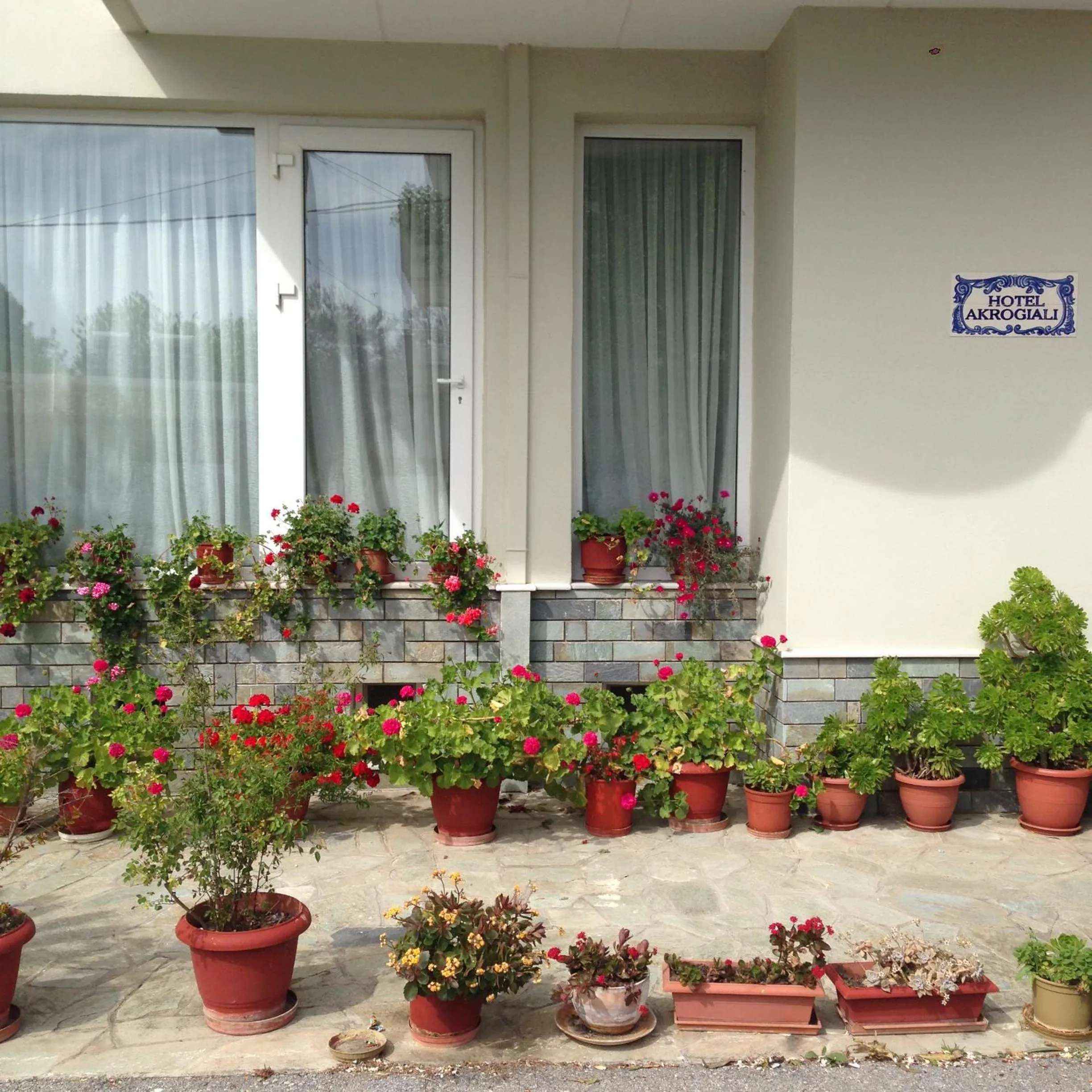 Garden in Hotel Akrogiali