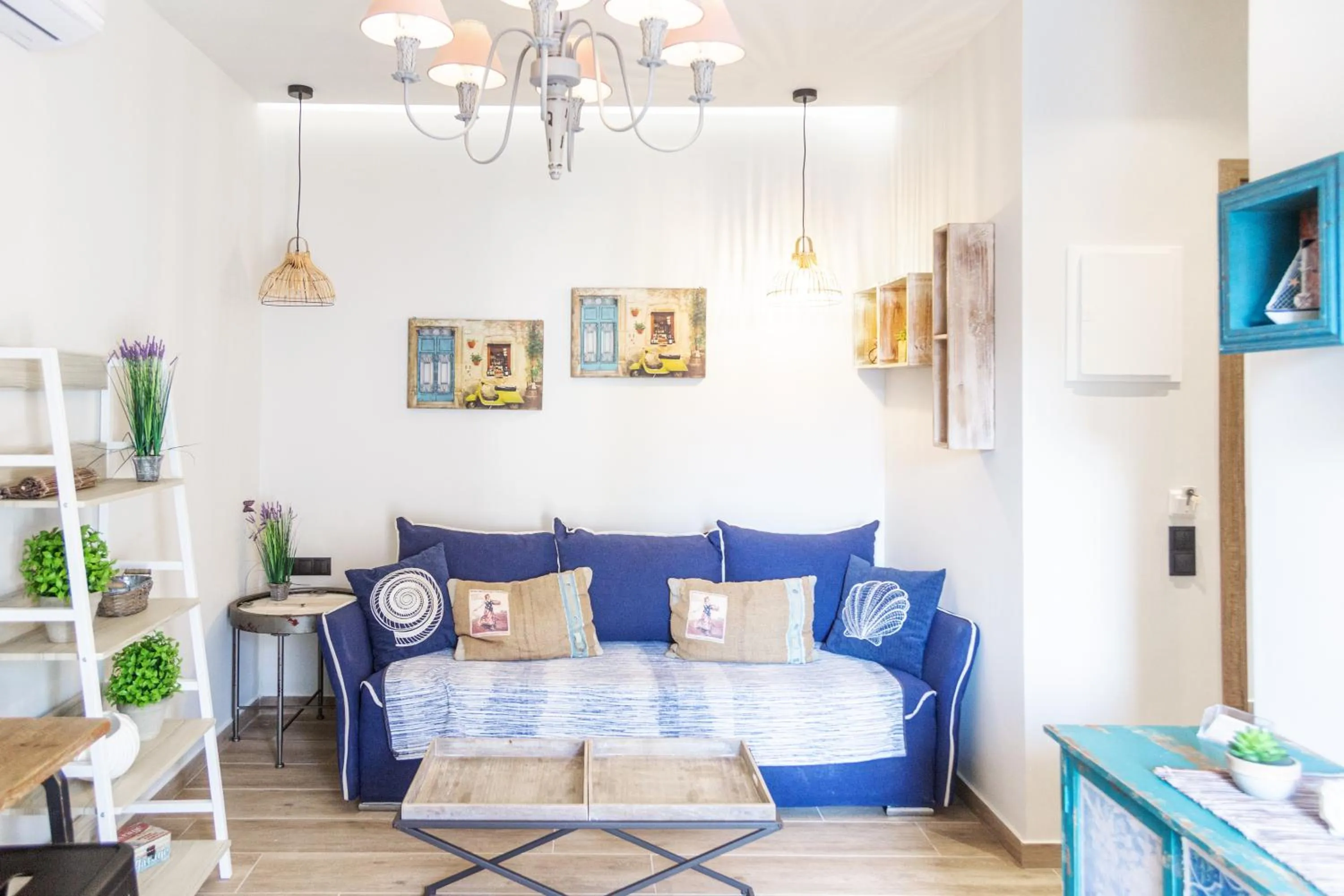 Living room in Alkionides Apartments