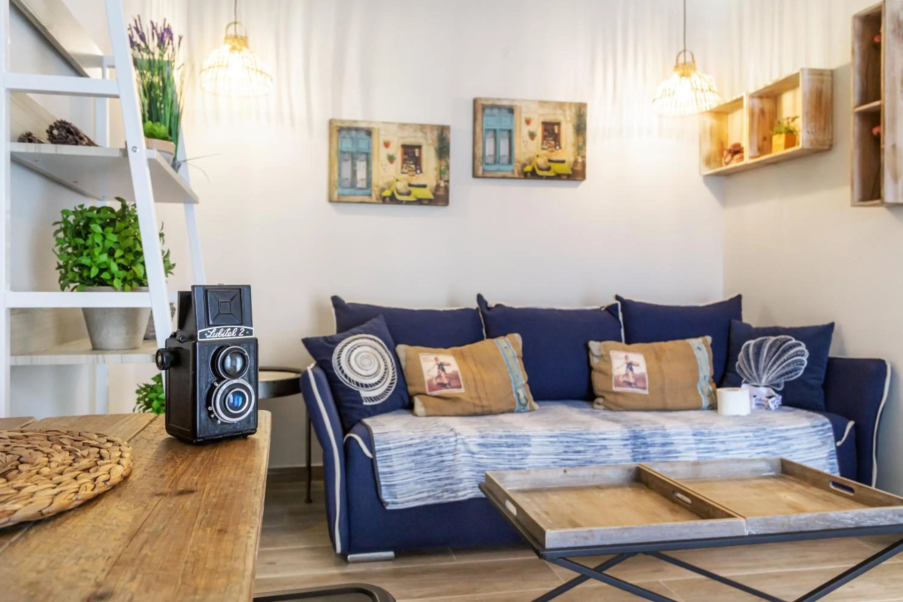 Living room in Alkionides Apartments