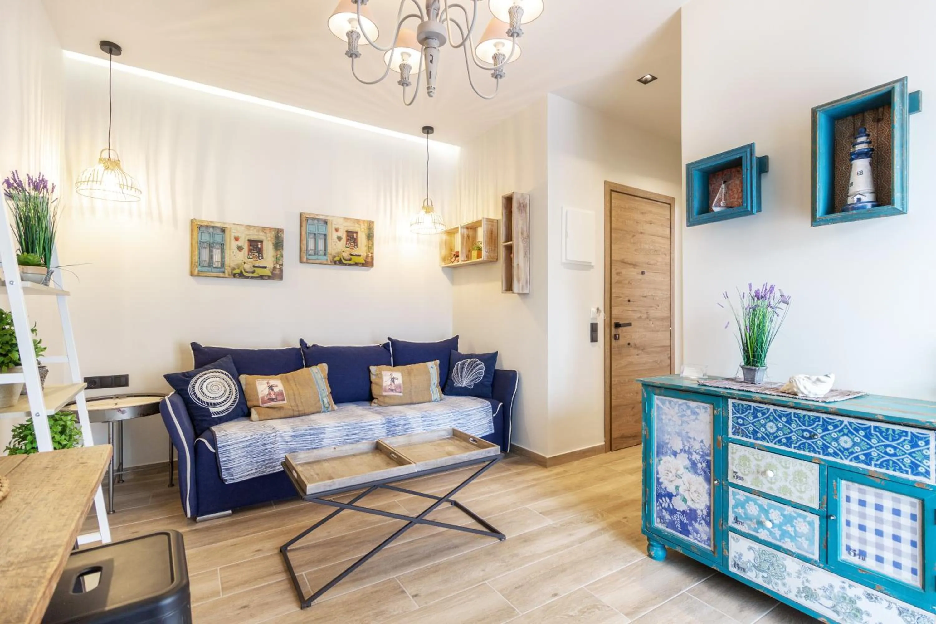 Living room in Alkionides Apartments