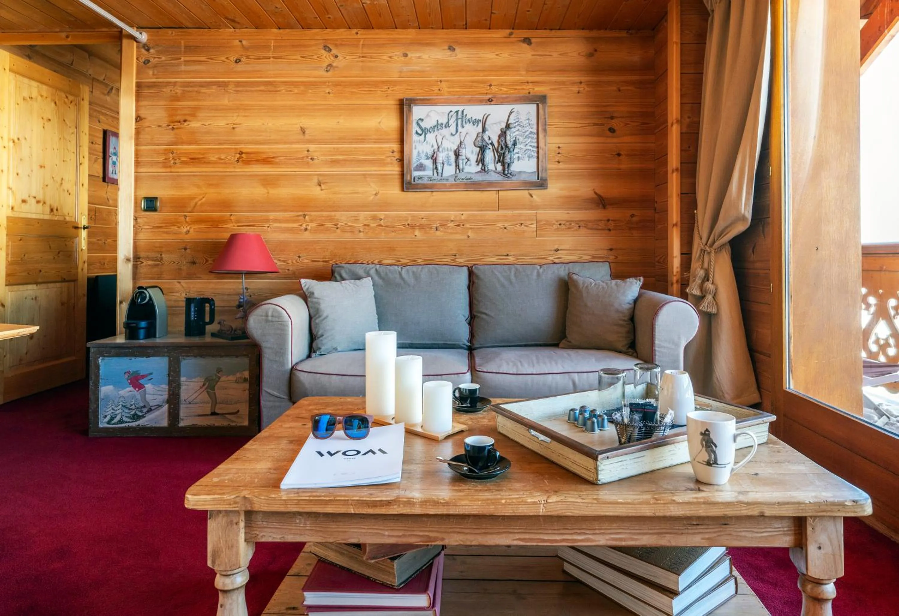 Living room in Hôtel Au Chamois d'Or by Les Etincelles