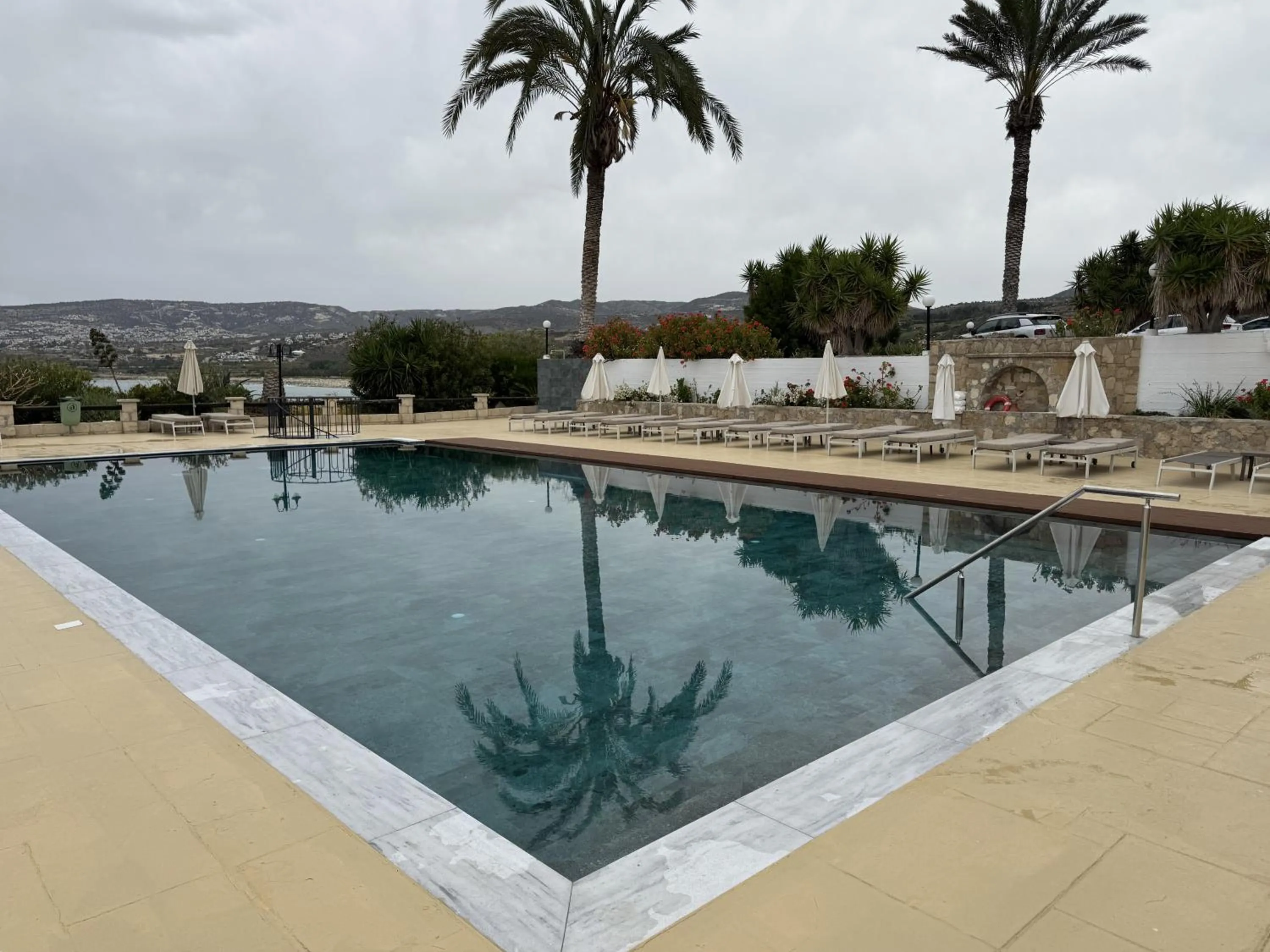 Swimming pool in Vrachia Beach Hotel & Suites - Adults Only