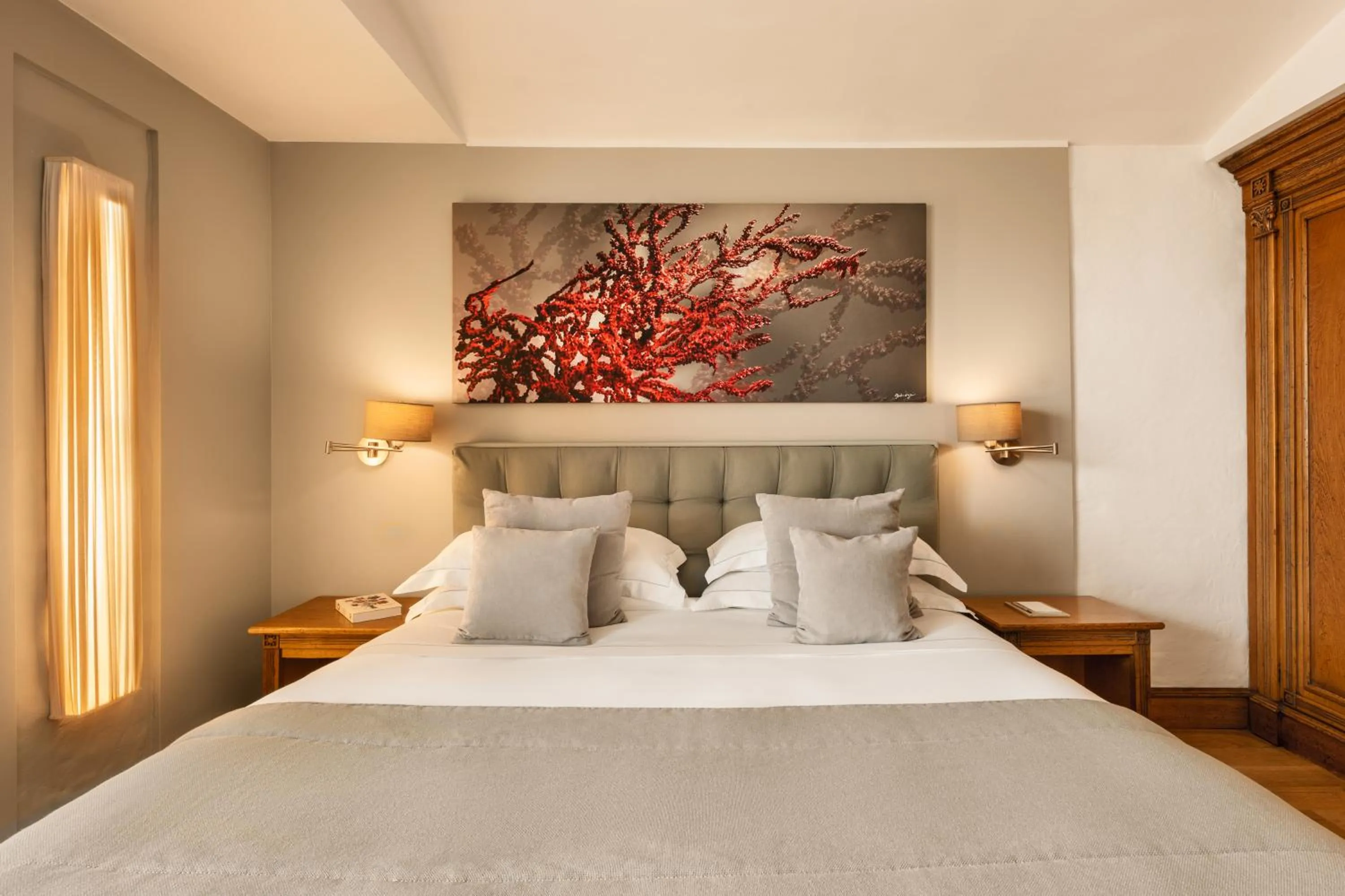 Bed in Mazzarò Sea Palace - The Leading Hotels of the World