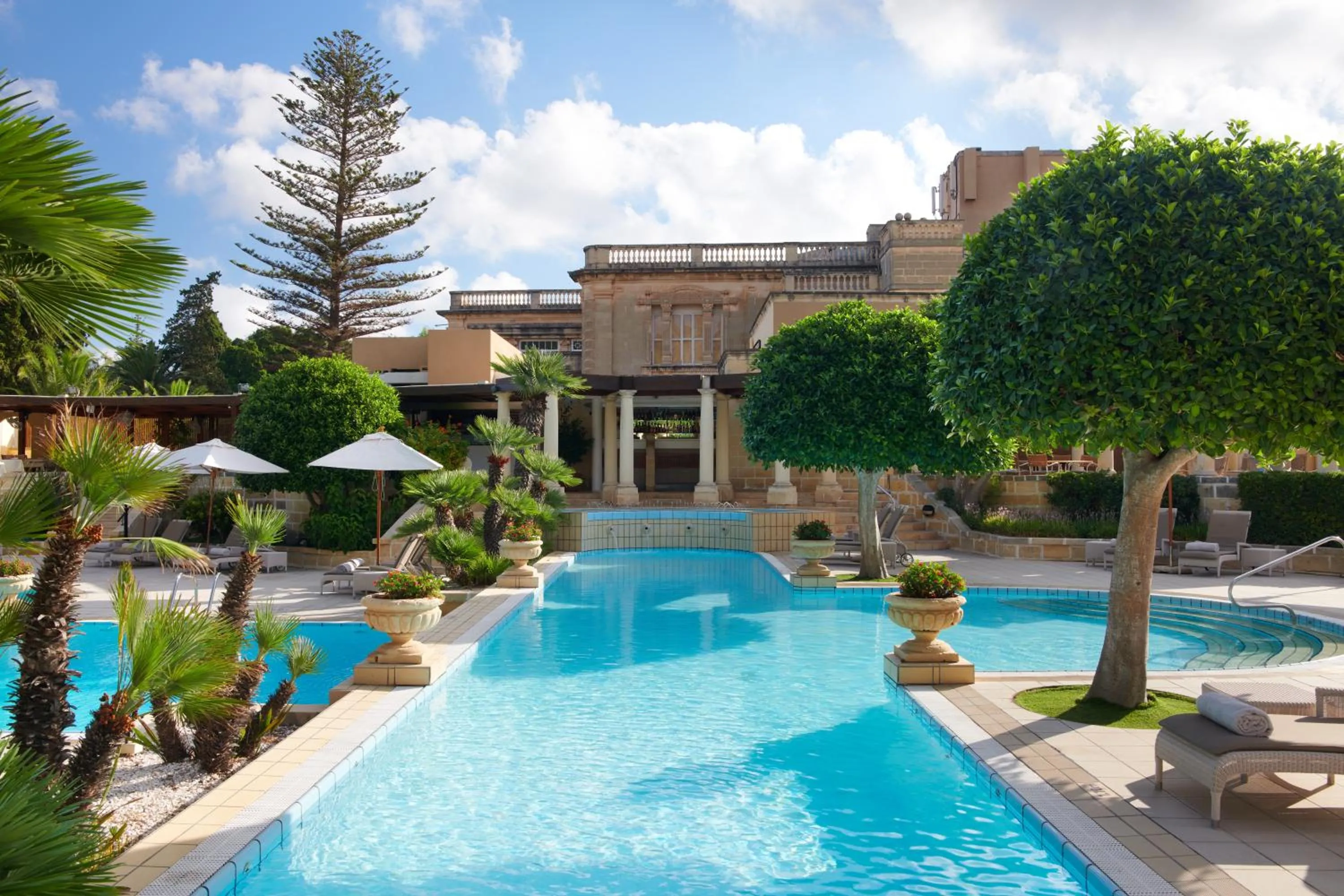 Swimming pool in Corinthia Palace Malta