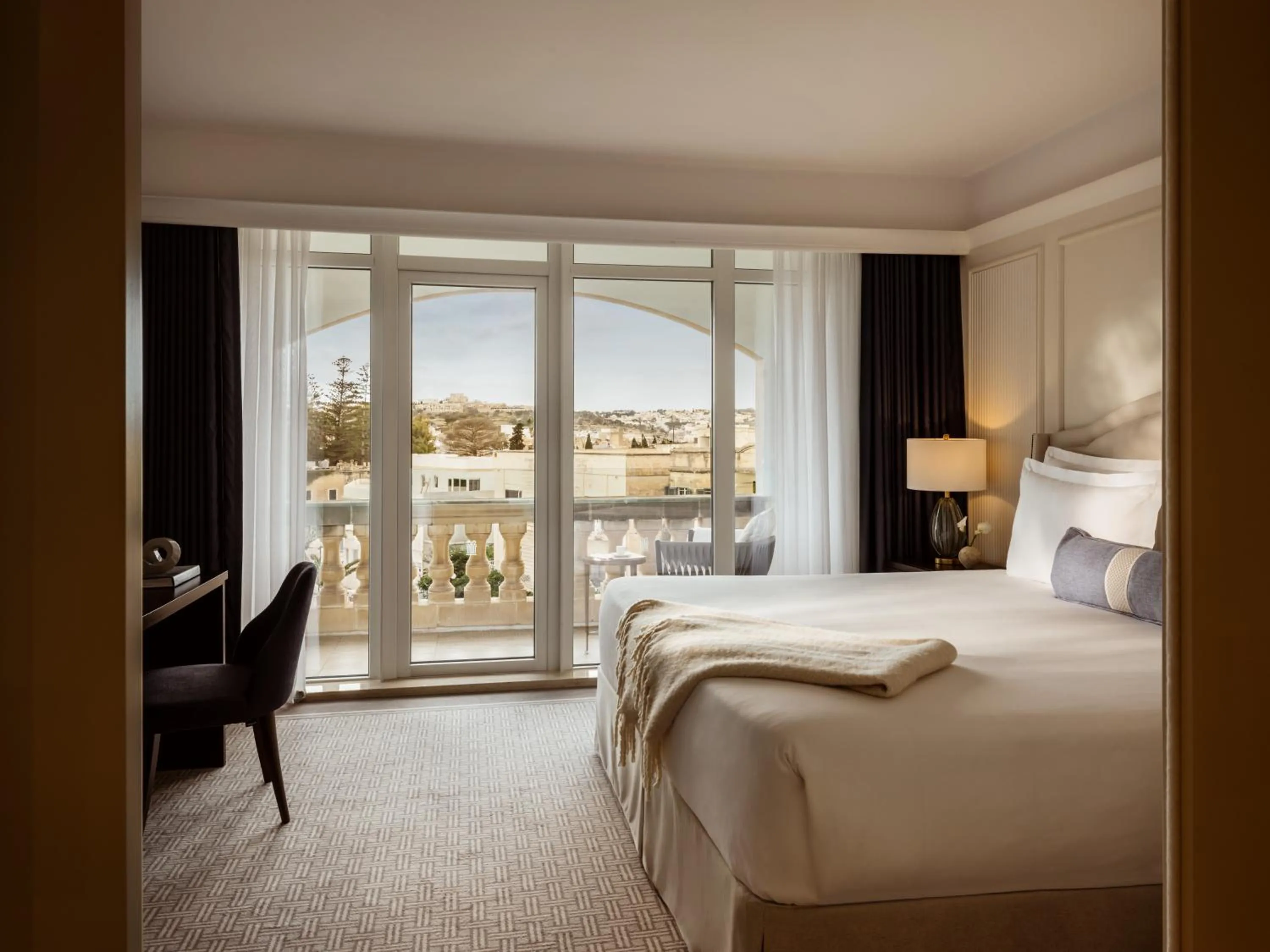 Bed in Corinthia Palace Malta