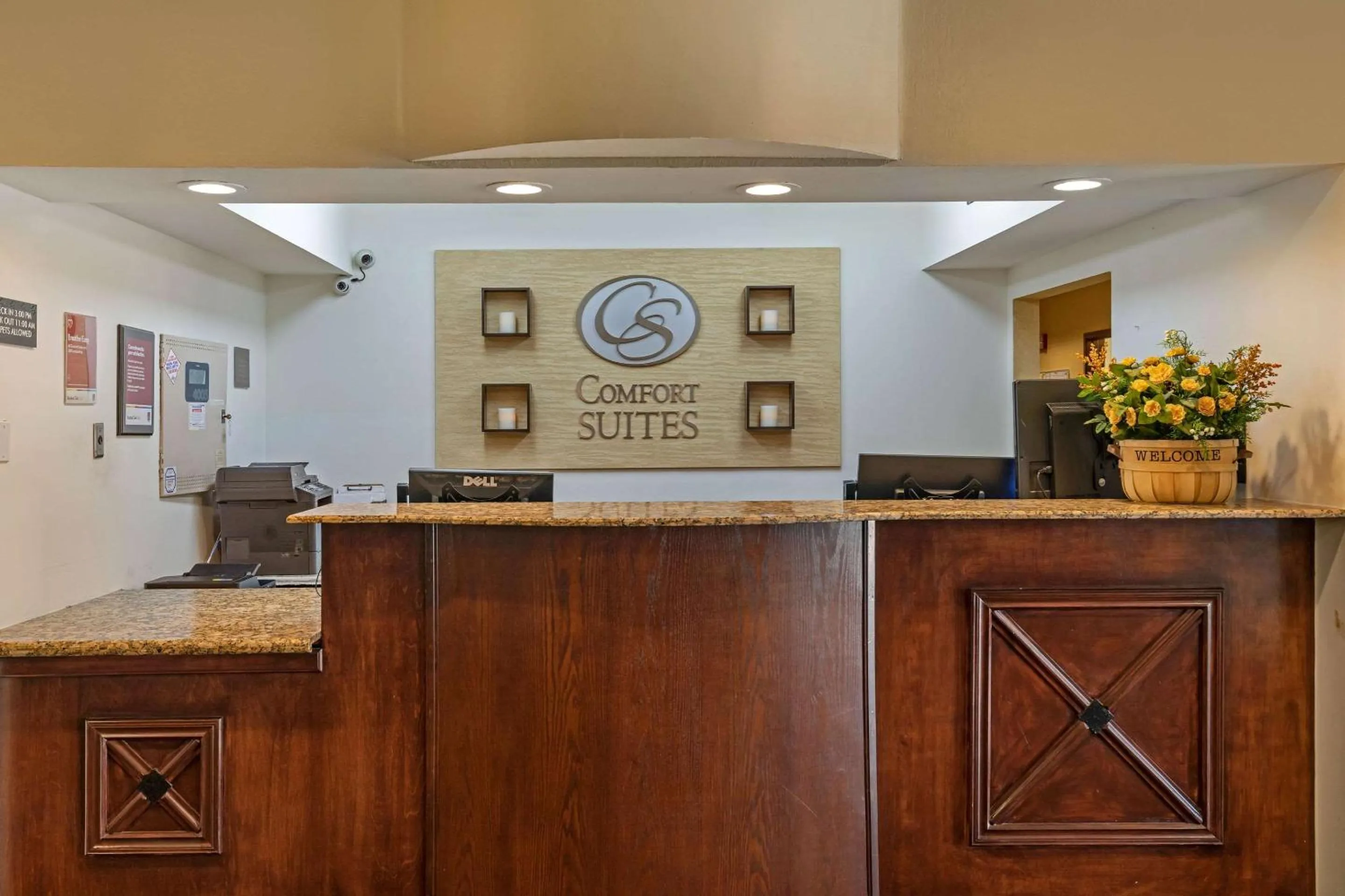Lobby or reception in Comfort Suites North Dallas