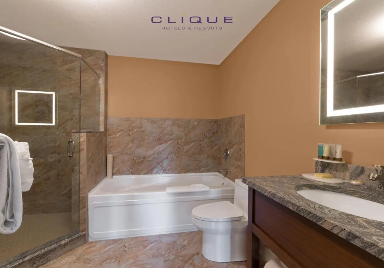 Shower in Falcon Crest Lodge by CLIQUE