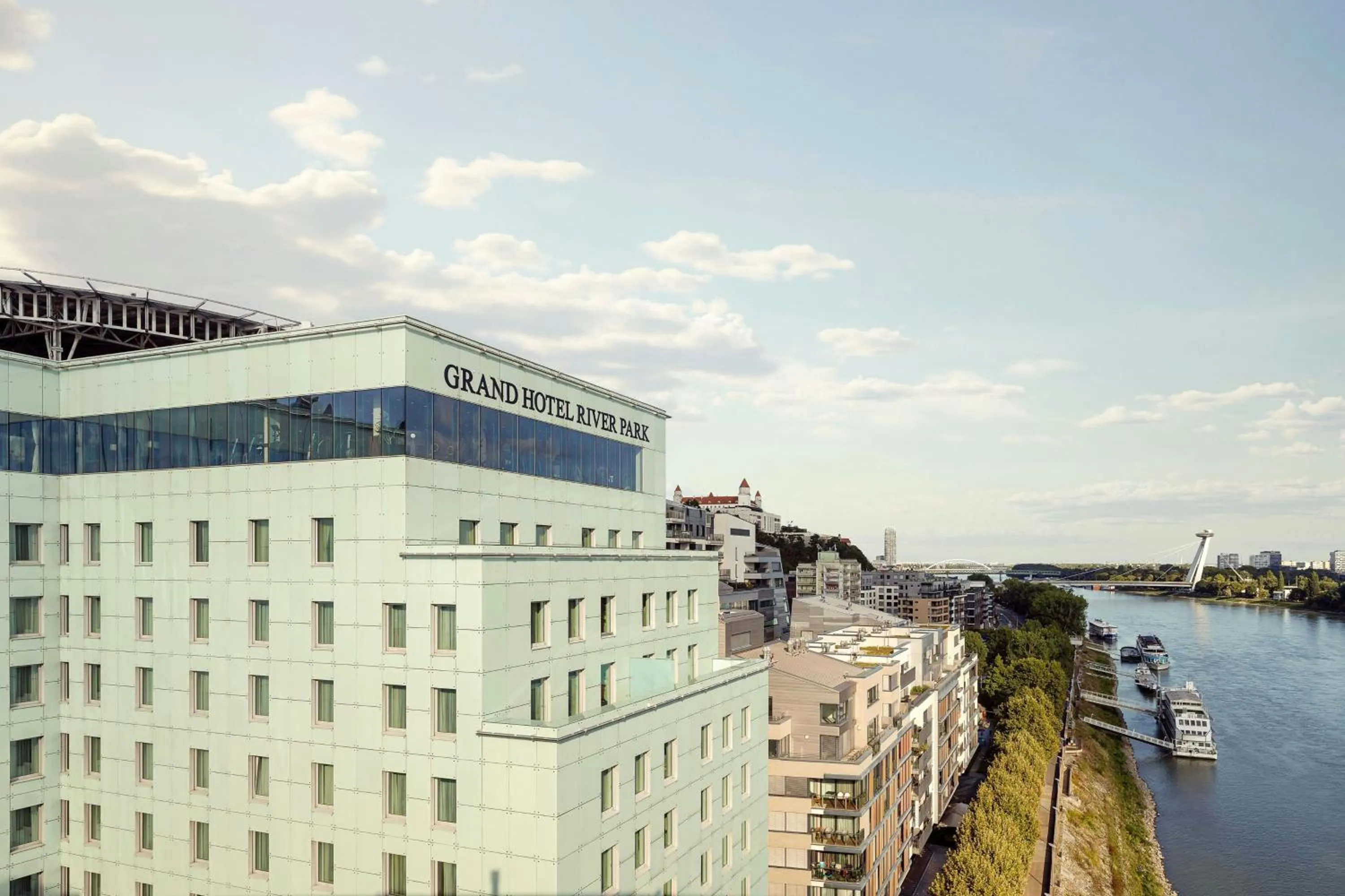 Property building in Grand Hotel River Park, a Luxury Collection Hotel, Bratislava