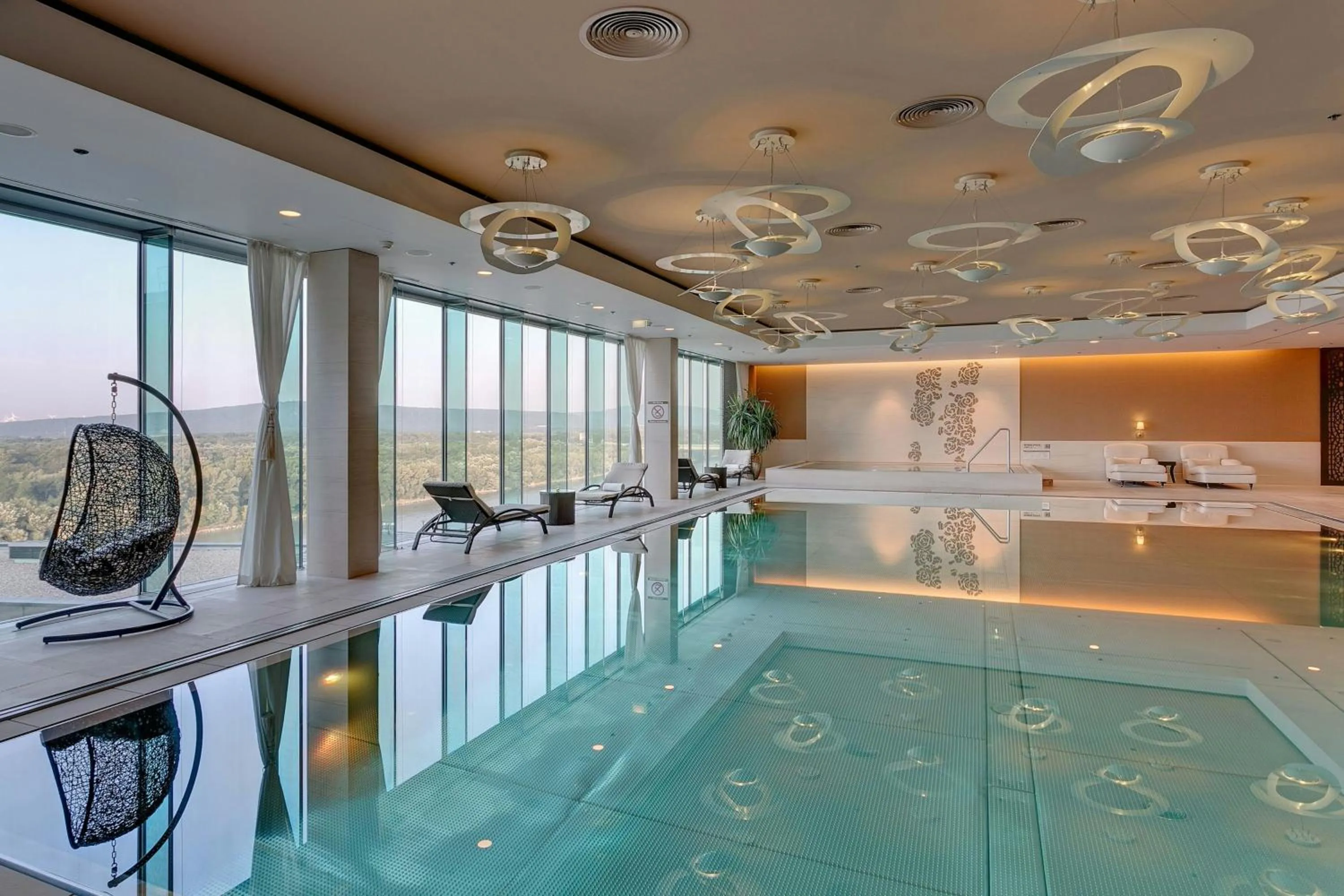 Swimming pool in Grand Hotel River Park, a Luxury Collection Hotel, Bratislava