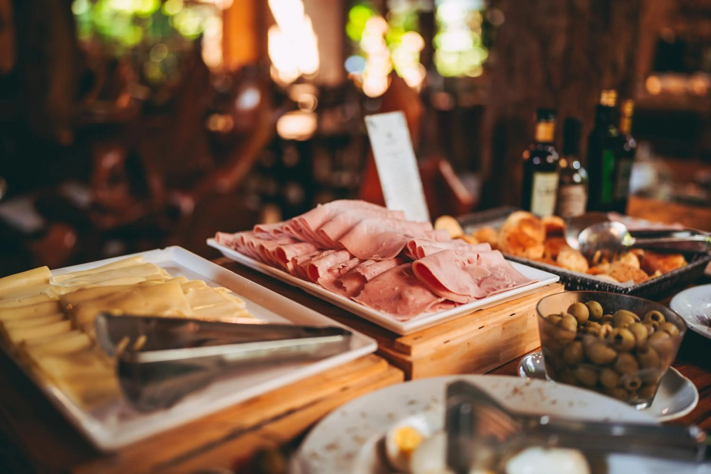 Buffet breakfast in La Aldea De La Selva Lodge