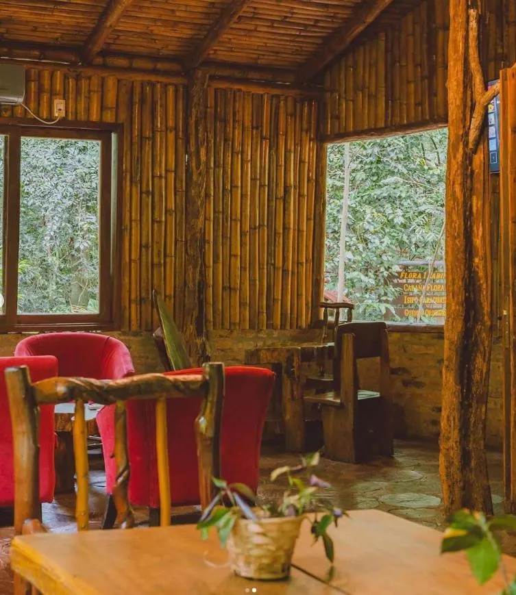 Living room in La Aldea De La Selva Lodge