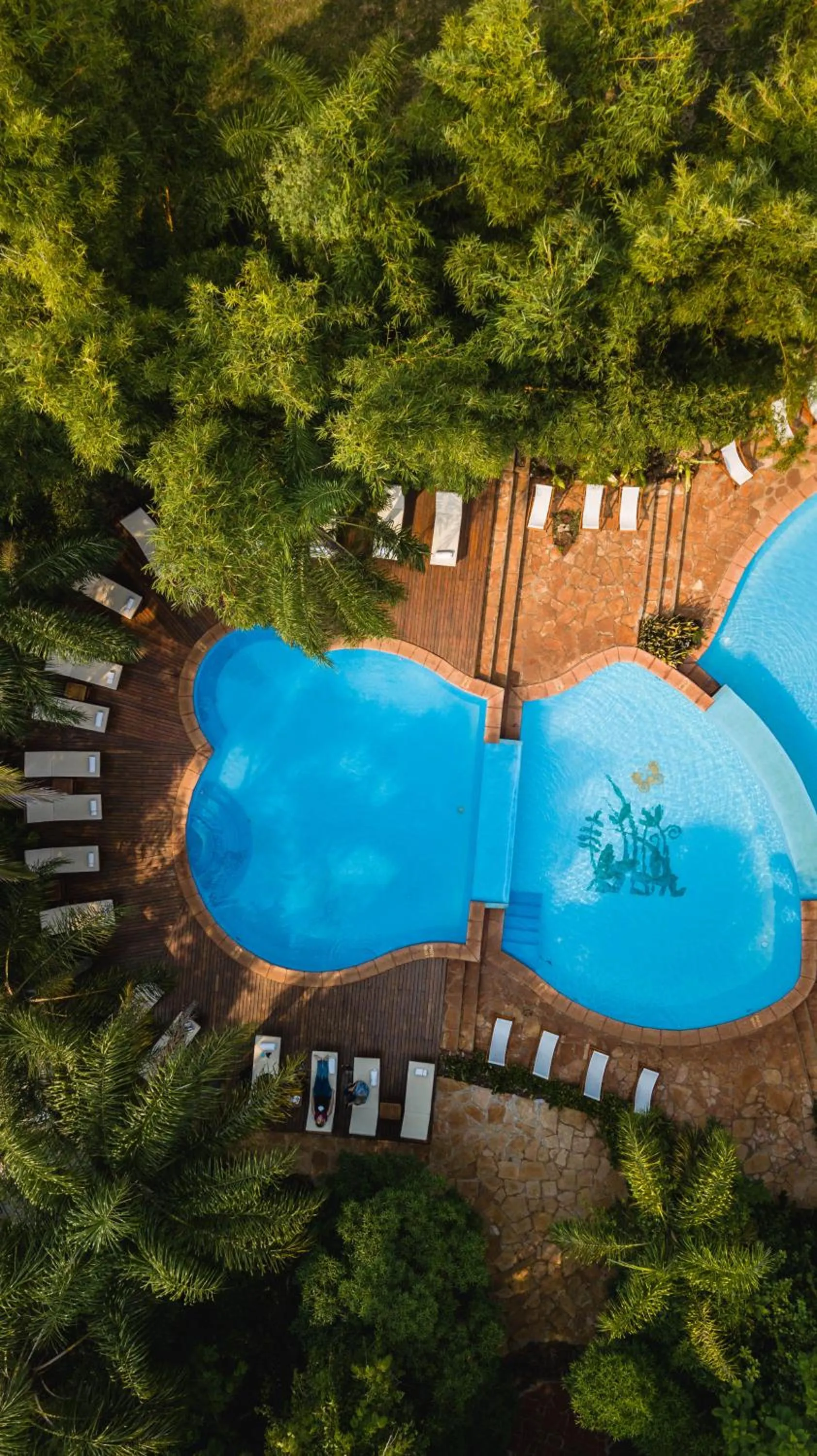 Swimming pool in La Aldea De La Selva Lodge