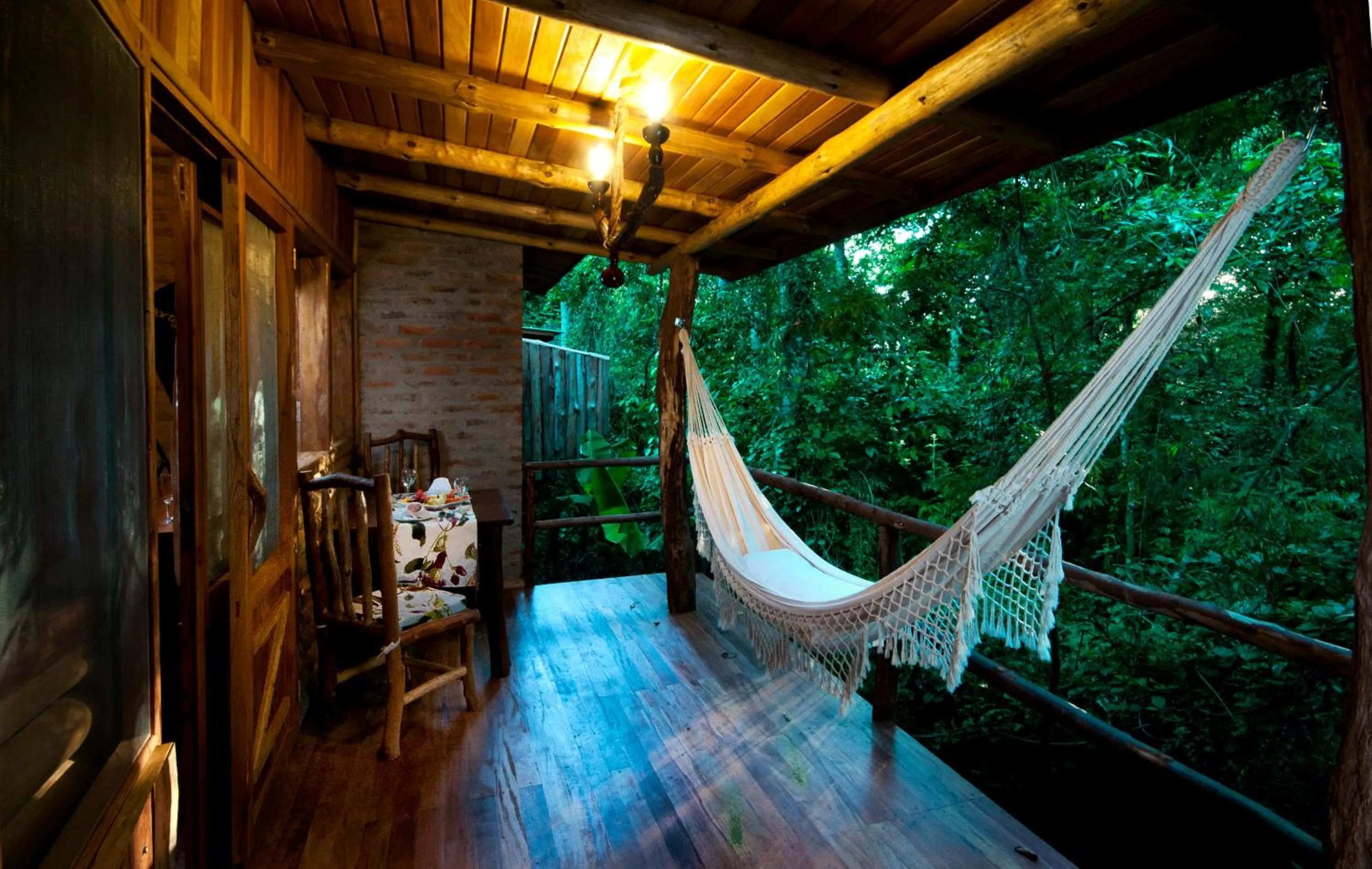 Balcony/Terrace in La Aldea De La Selva Lodge