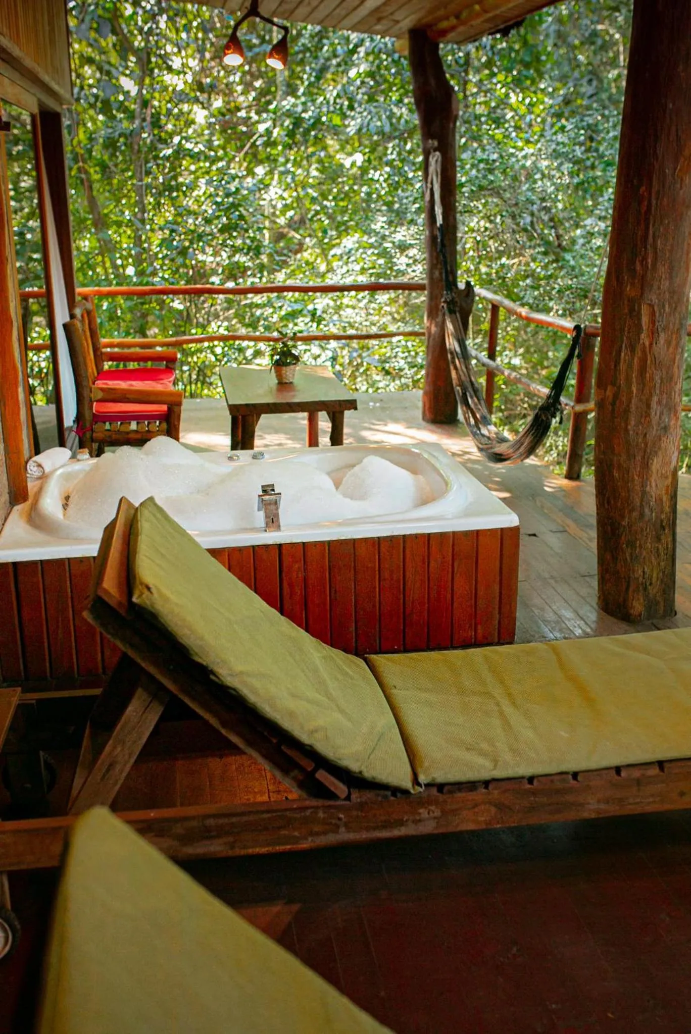 Balcony/Terrace in La Aldea De La Selva Lodge