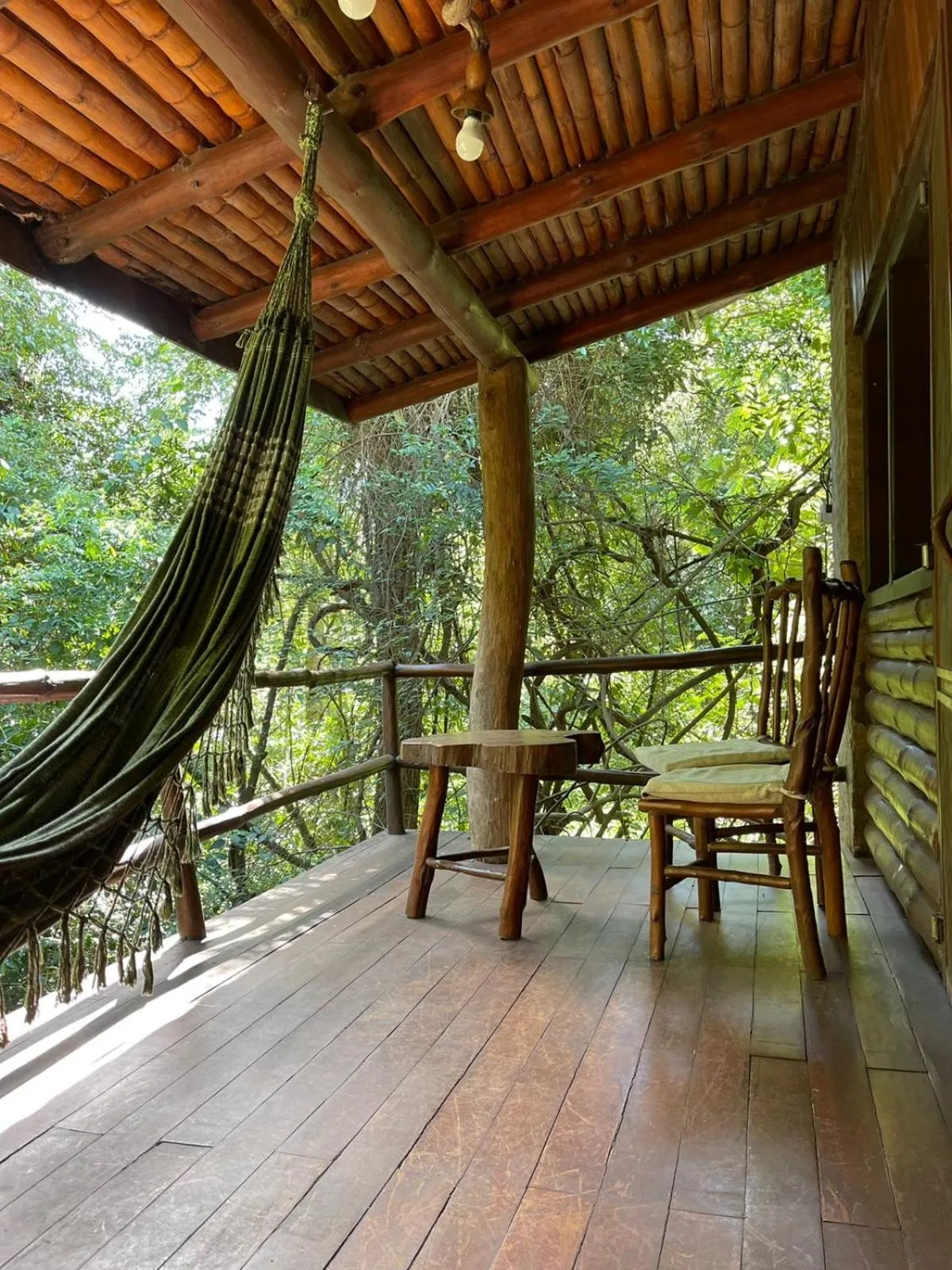 Balcony/Terrace in La Aldea De La Selva Lodge