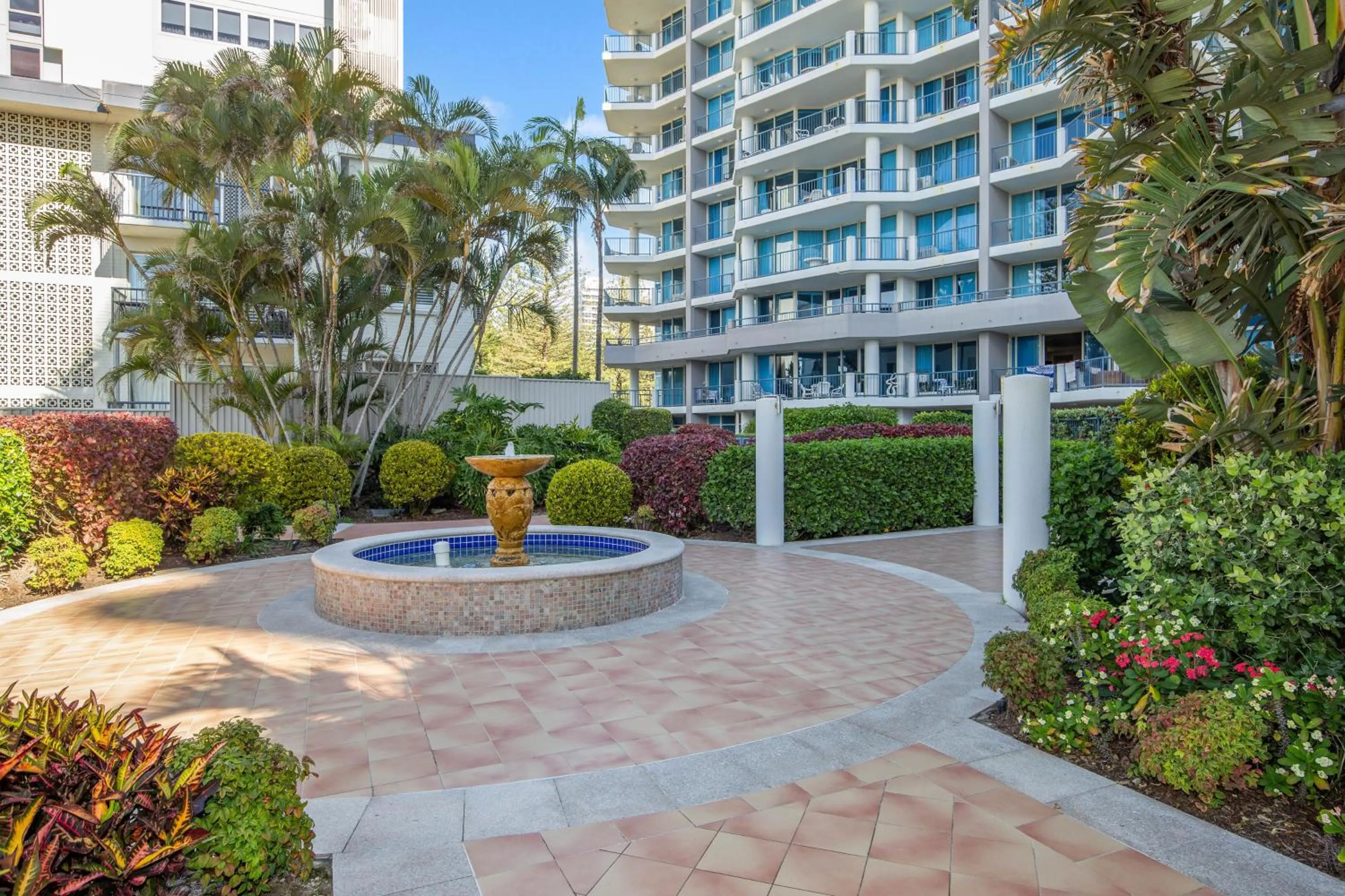 Garden view in Oceana On Broadbeach
