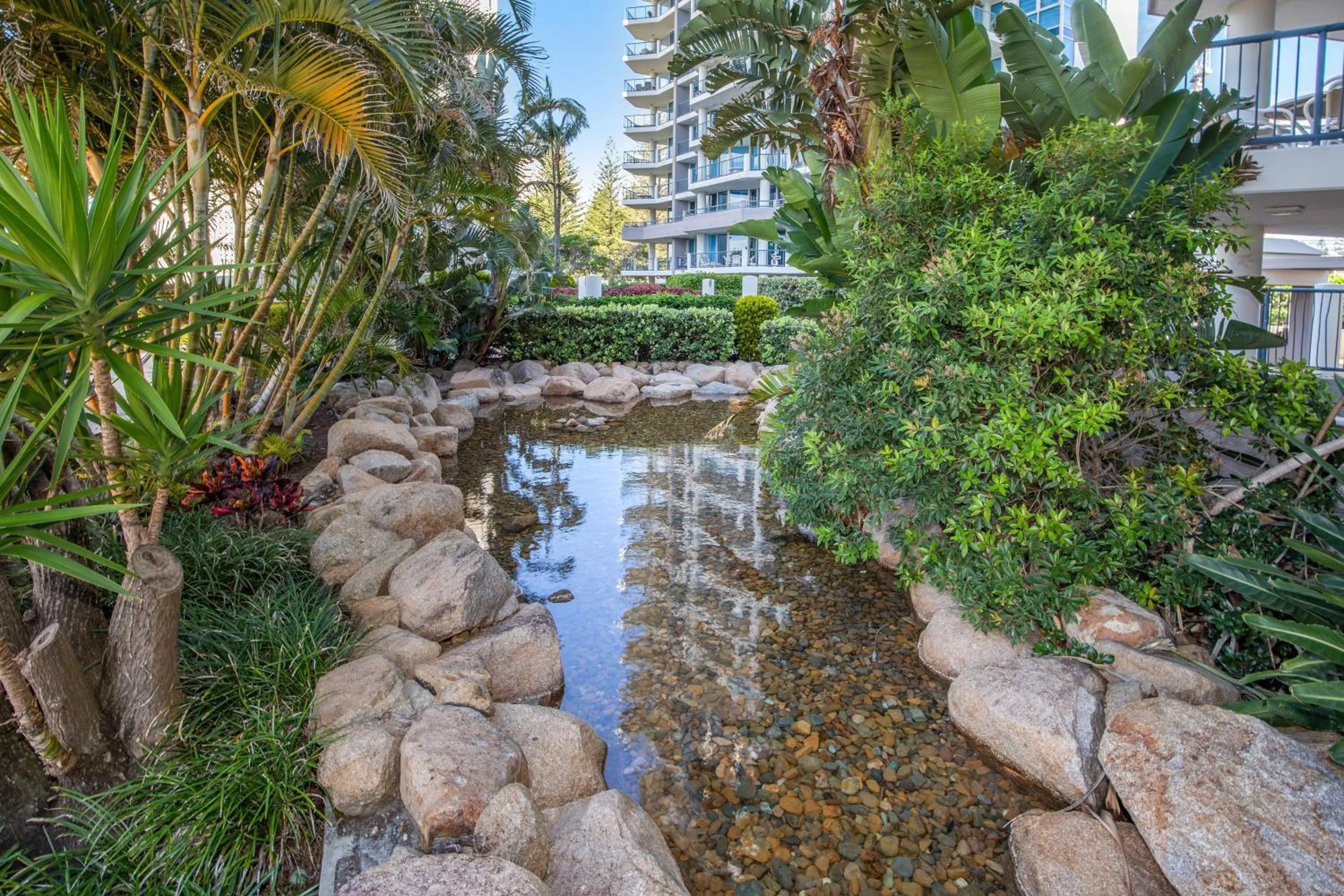 Garden view in Oceana On Broadbeach