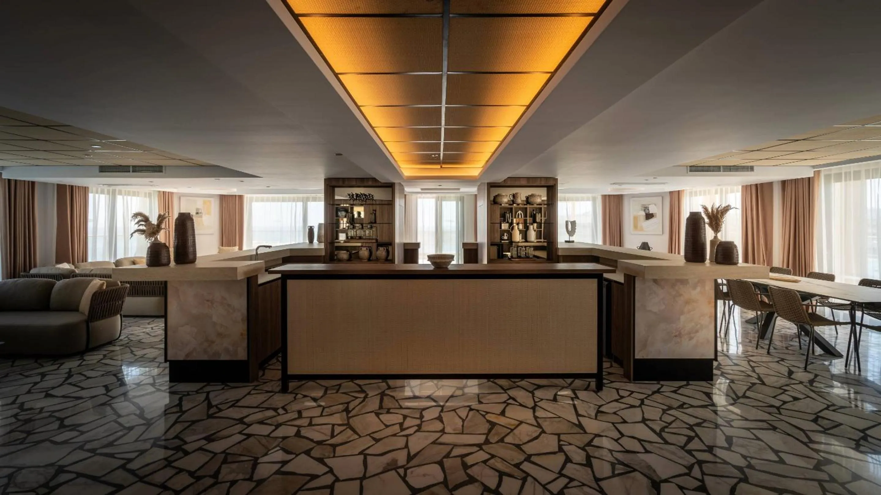 Seating area in AX ODYCY Hotel