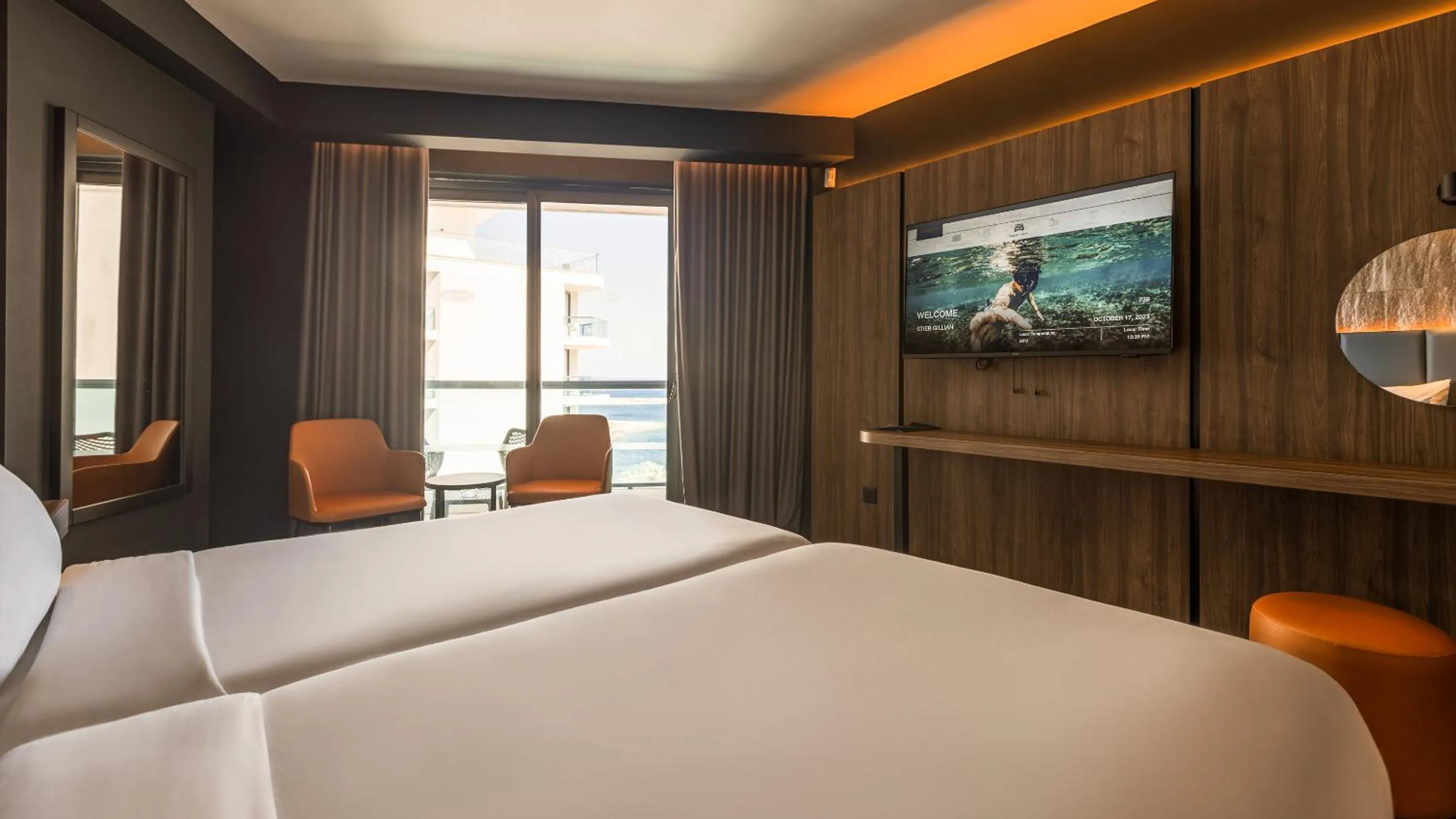 View (from property/room), Bed in AX ODYCY Hotel