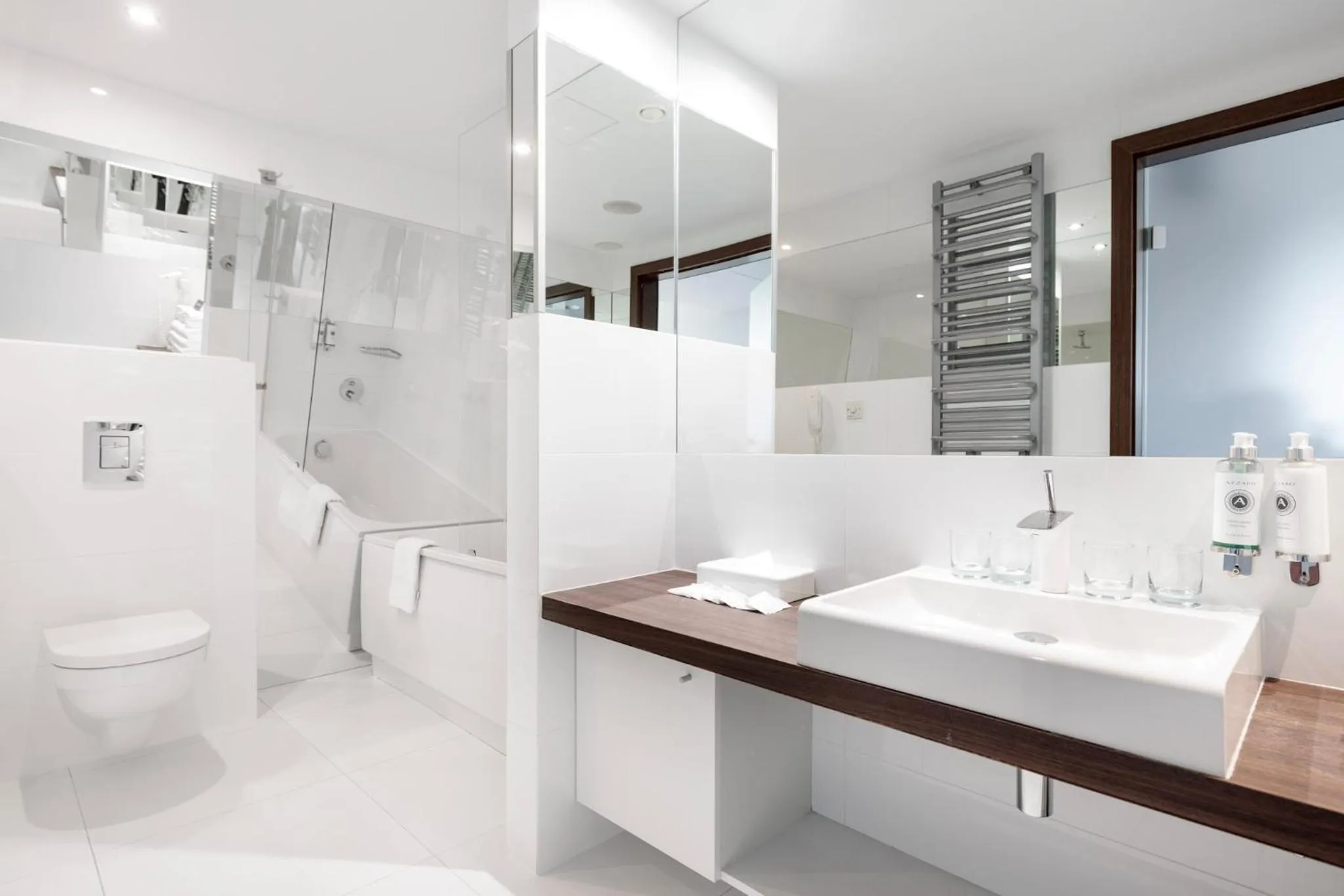 Bathroom in Marine Hotel by Zdrojowa