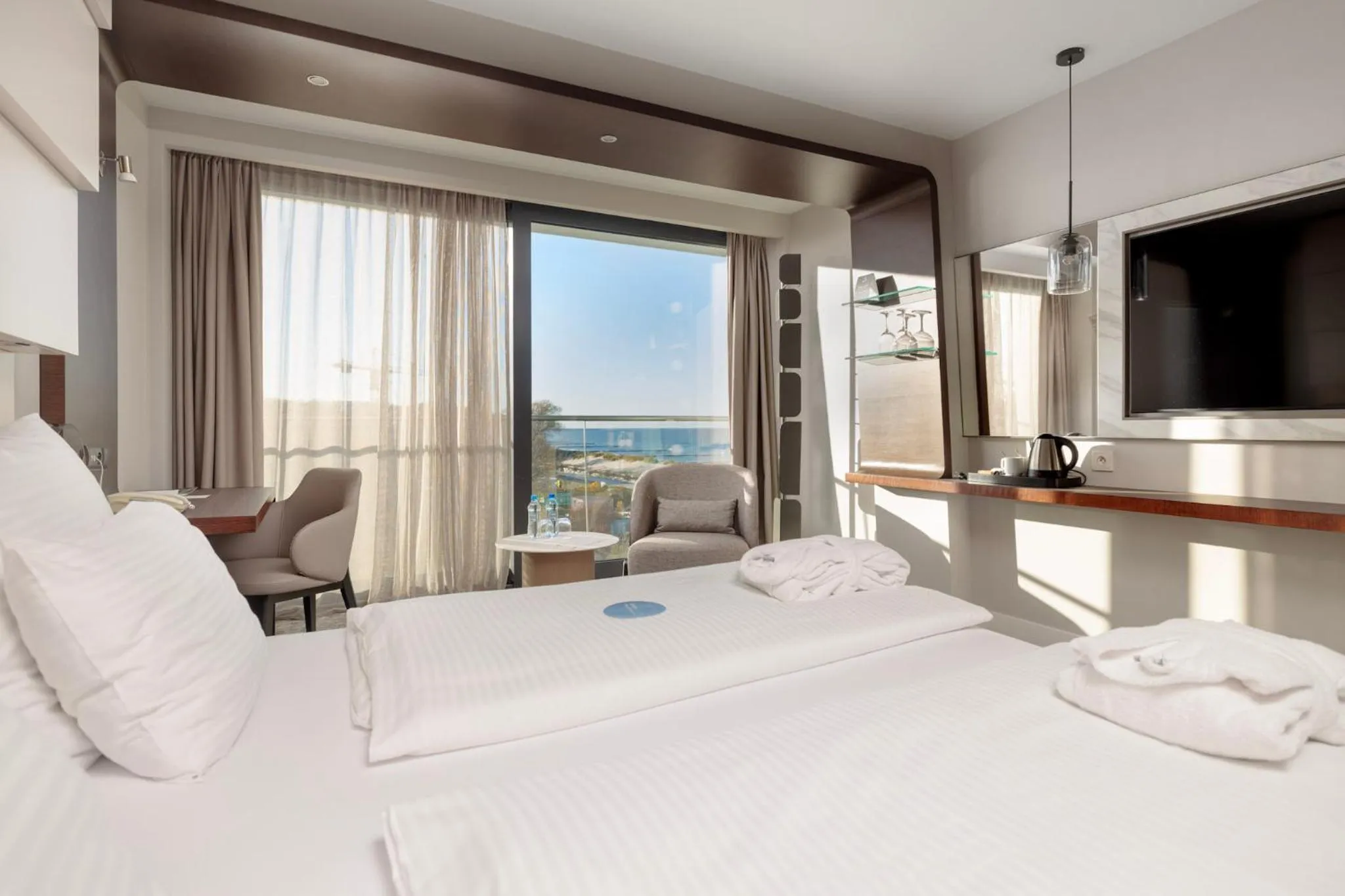 Bed in Marine Hotel by Zdrojowa