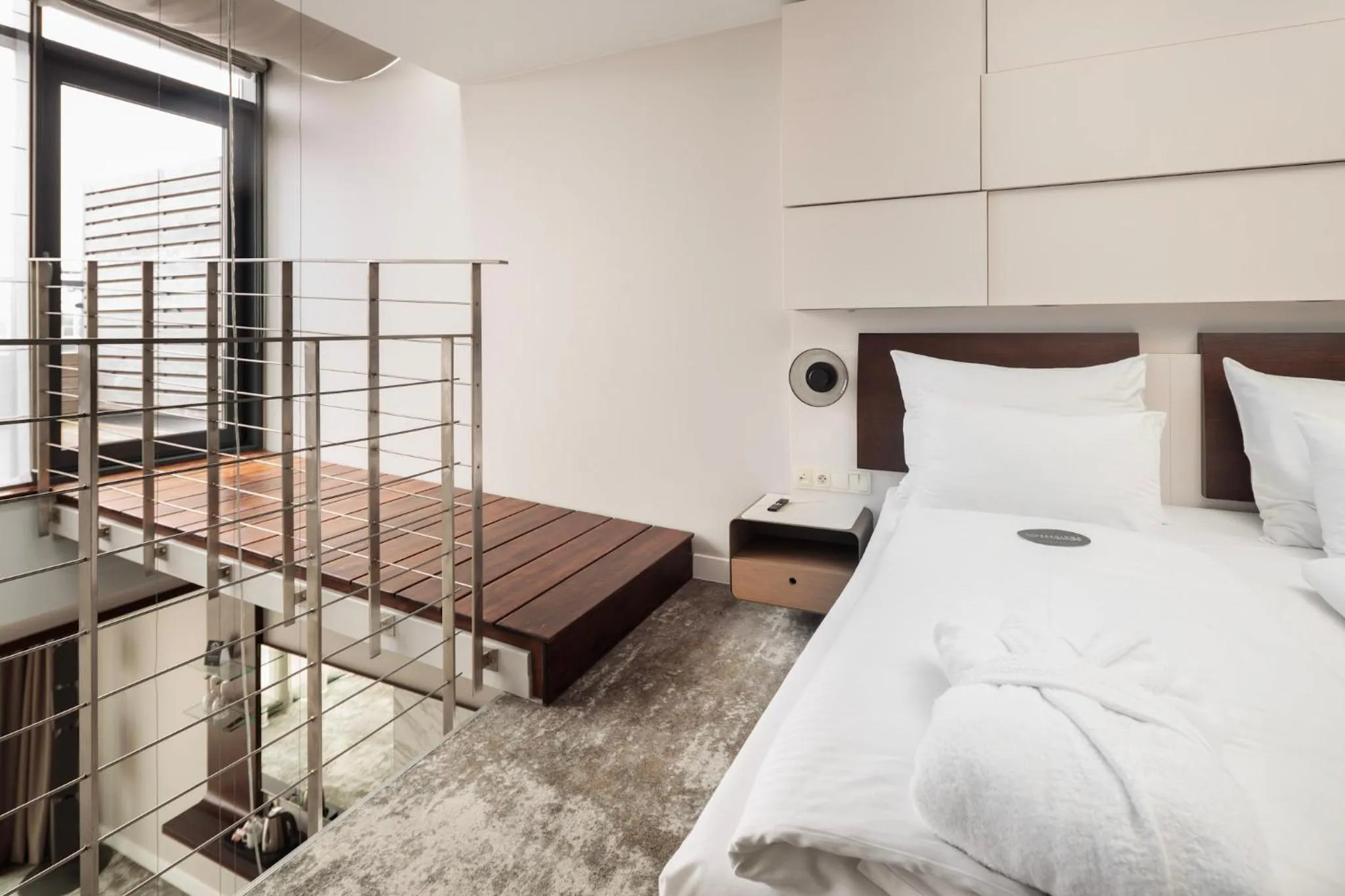 Bed in Marine Hotel by Zdrojowa