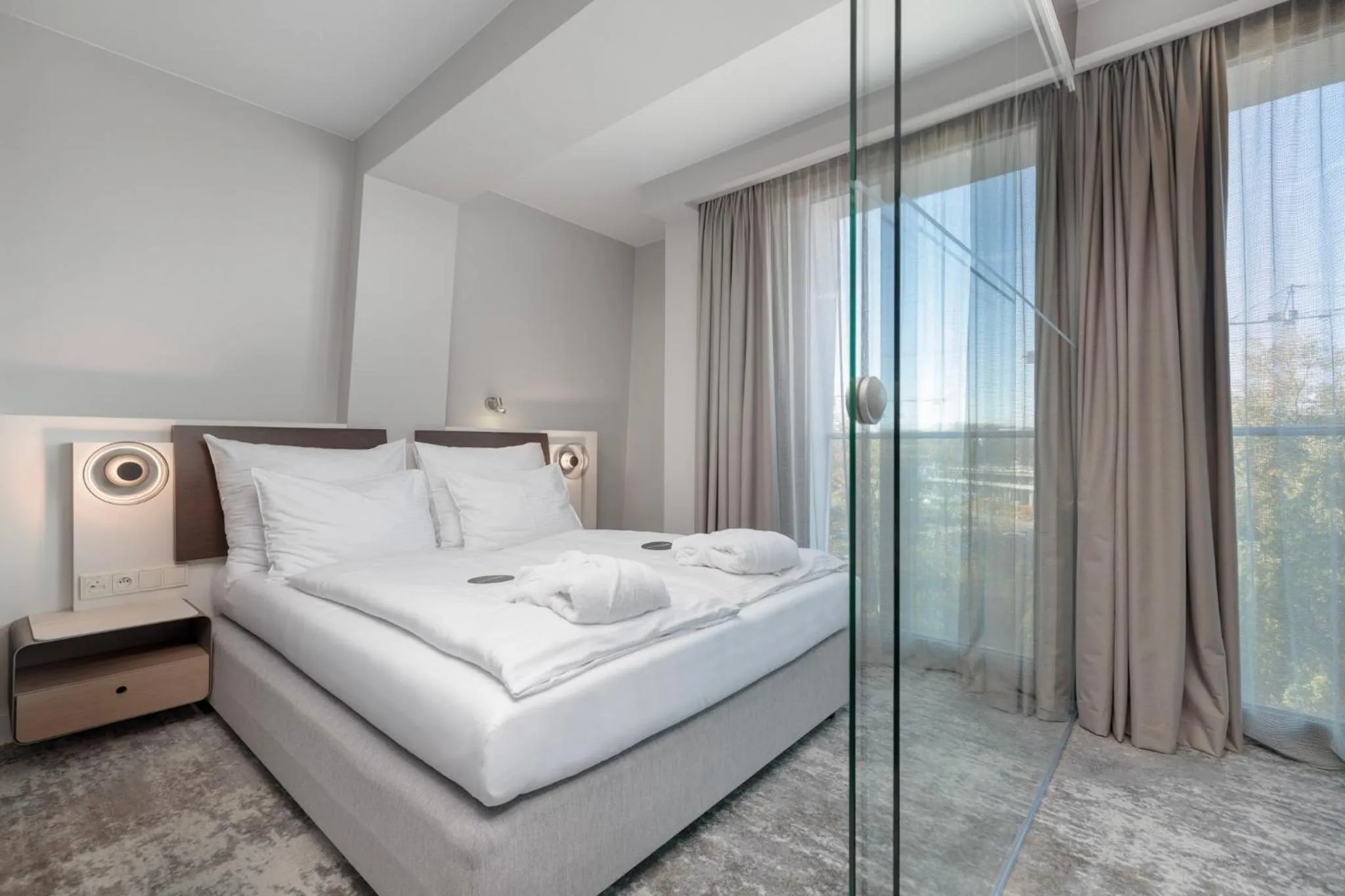 Bed in Marine Hotel by Zdrojowa