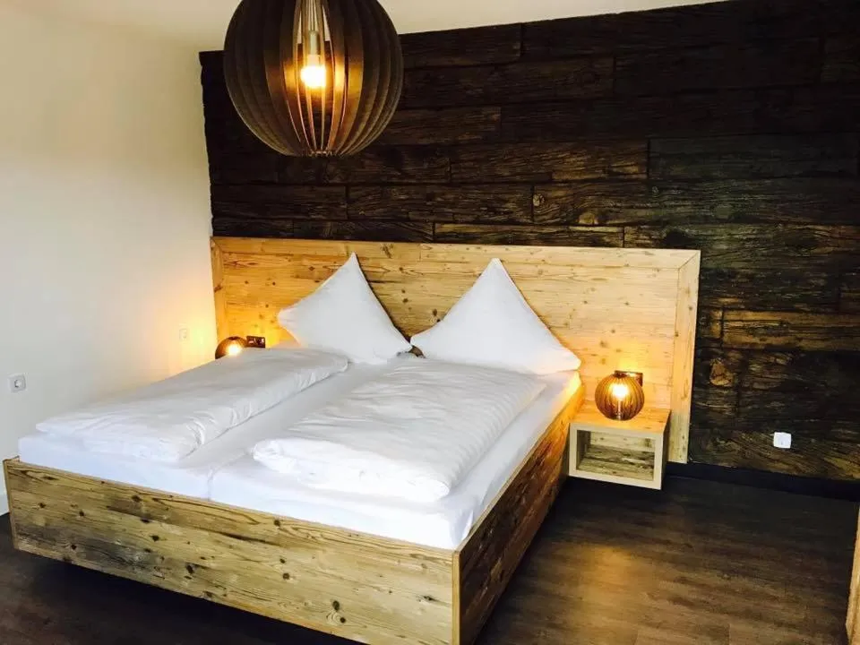 Bed in Das kleine Landhotel
