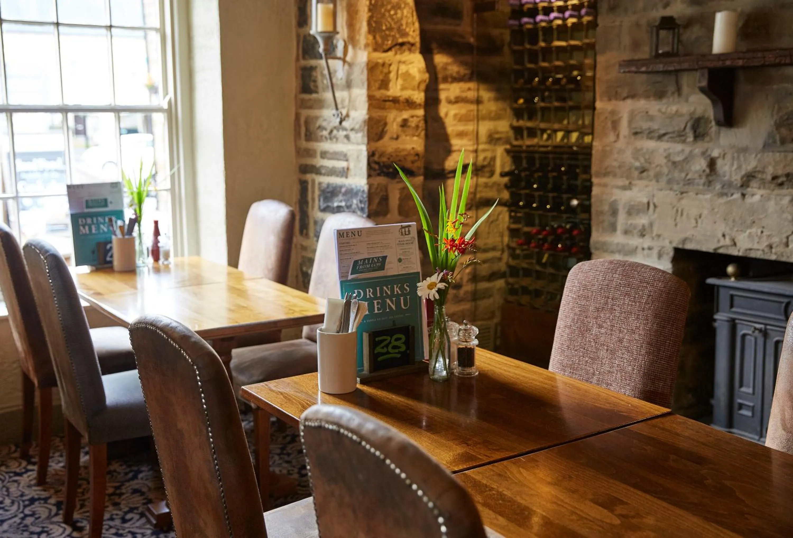 Dining area in Castle Inn by Greene King Inns