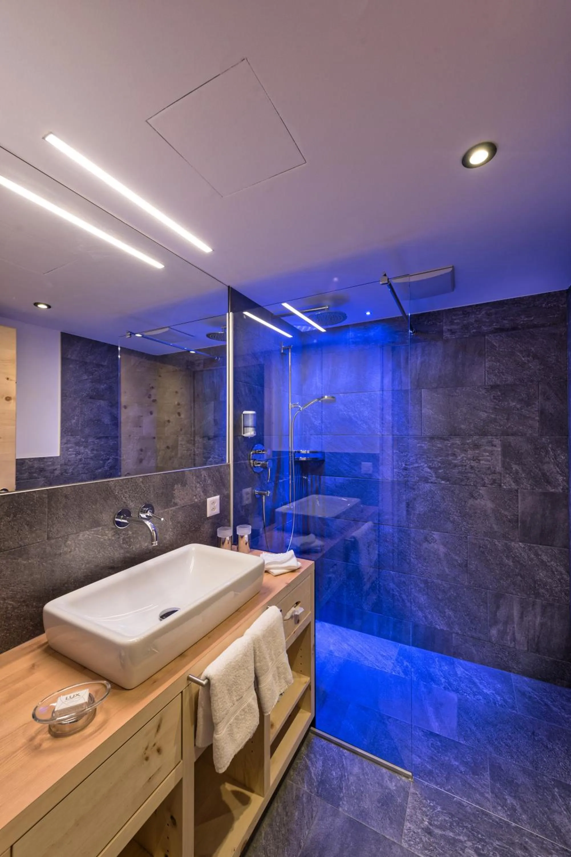 Bathroom in Hotel des Alpes