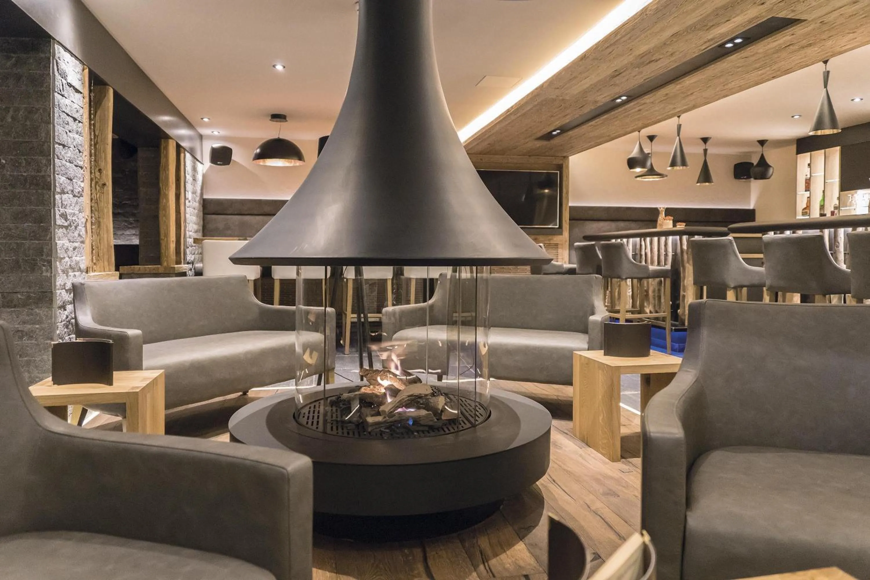 Lounge or bar in Hotel des Alpes