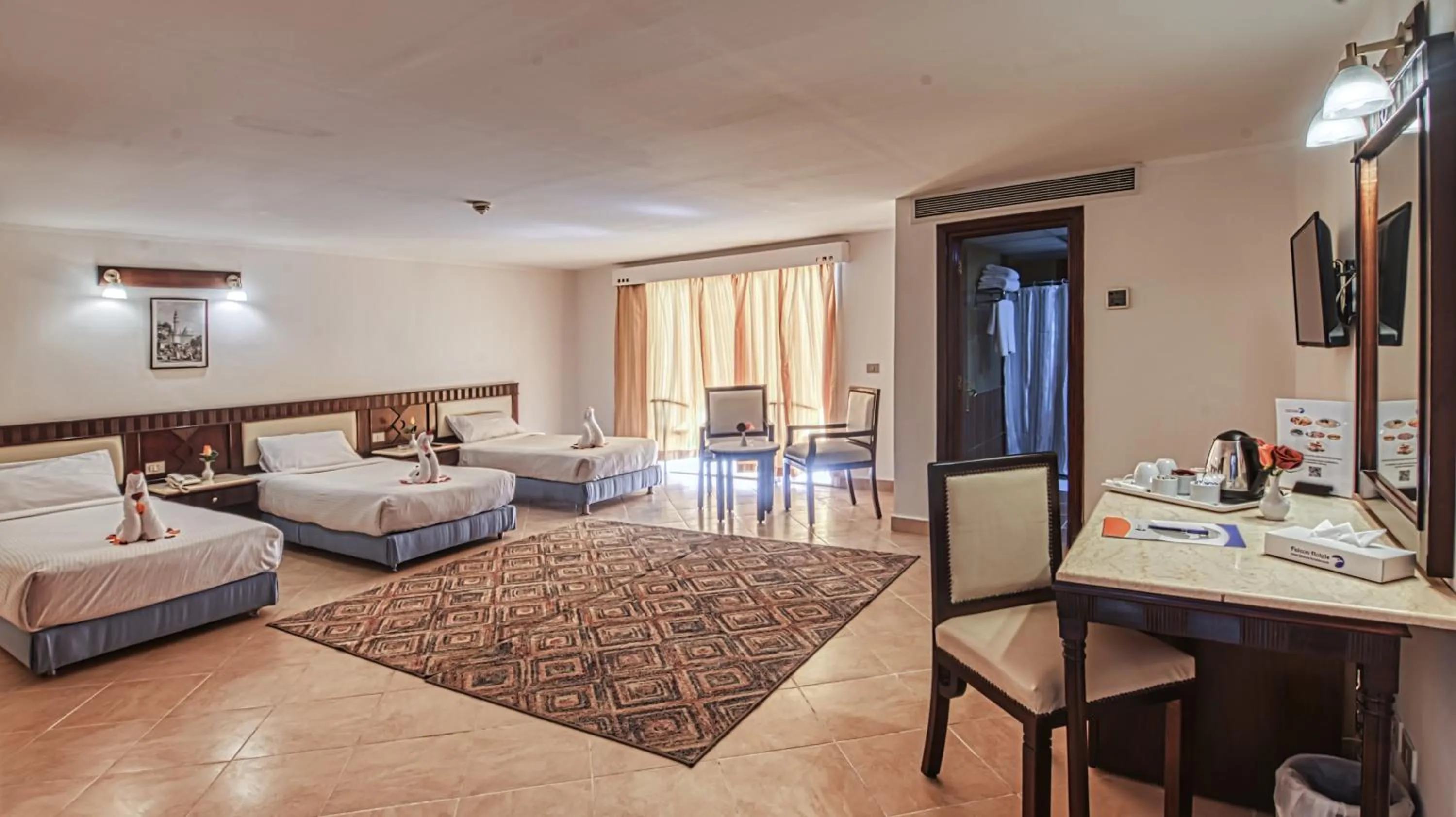 Premium Triple room , Pool View & Balcony in Falcon Naama Star Hotel