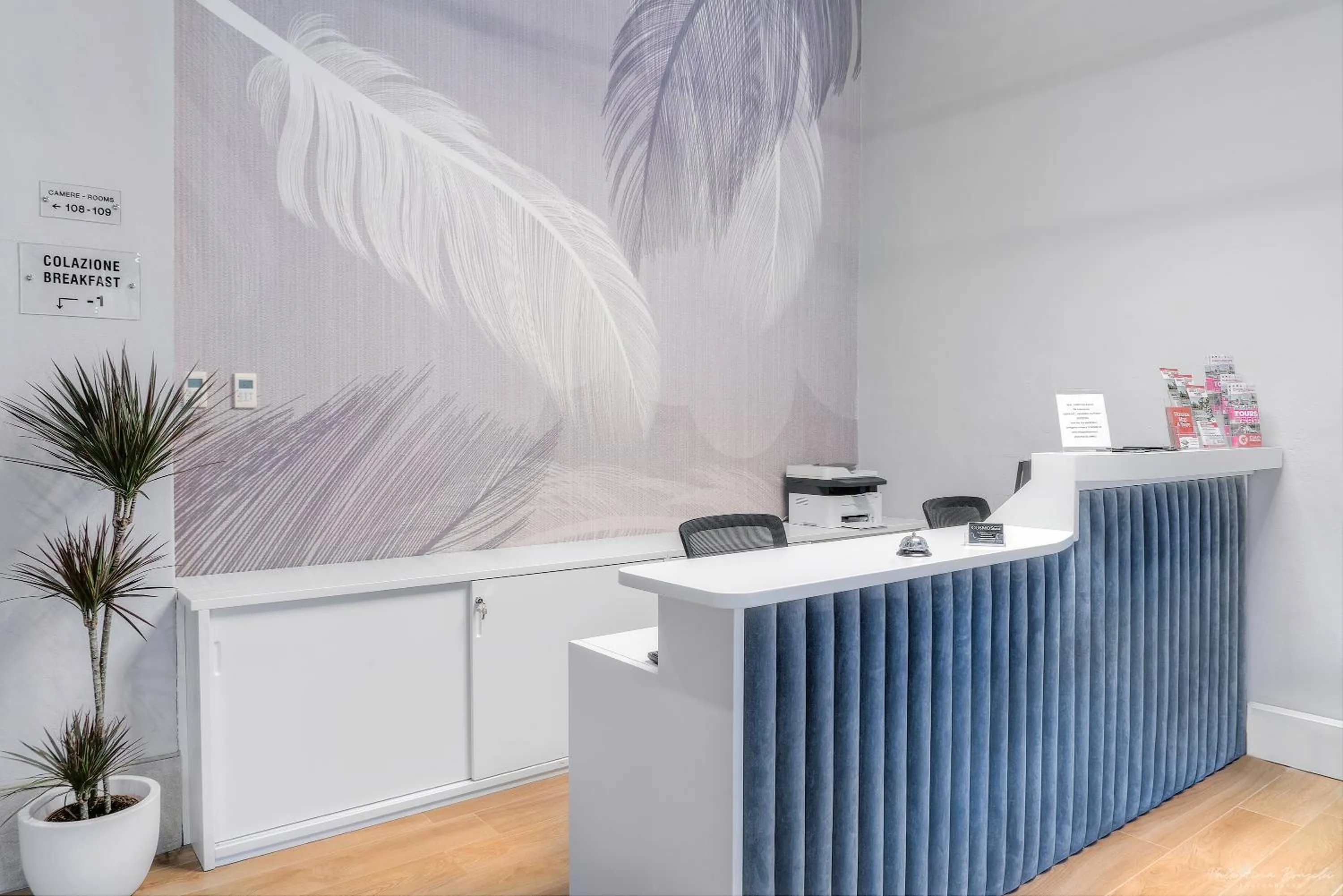 Lobby or reception in Hotel Cosmos