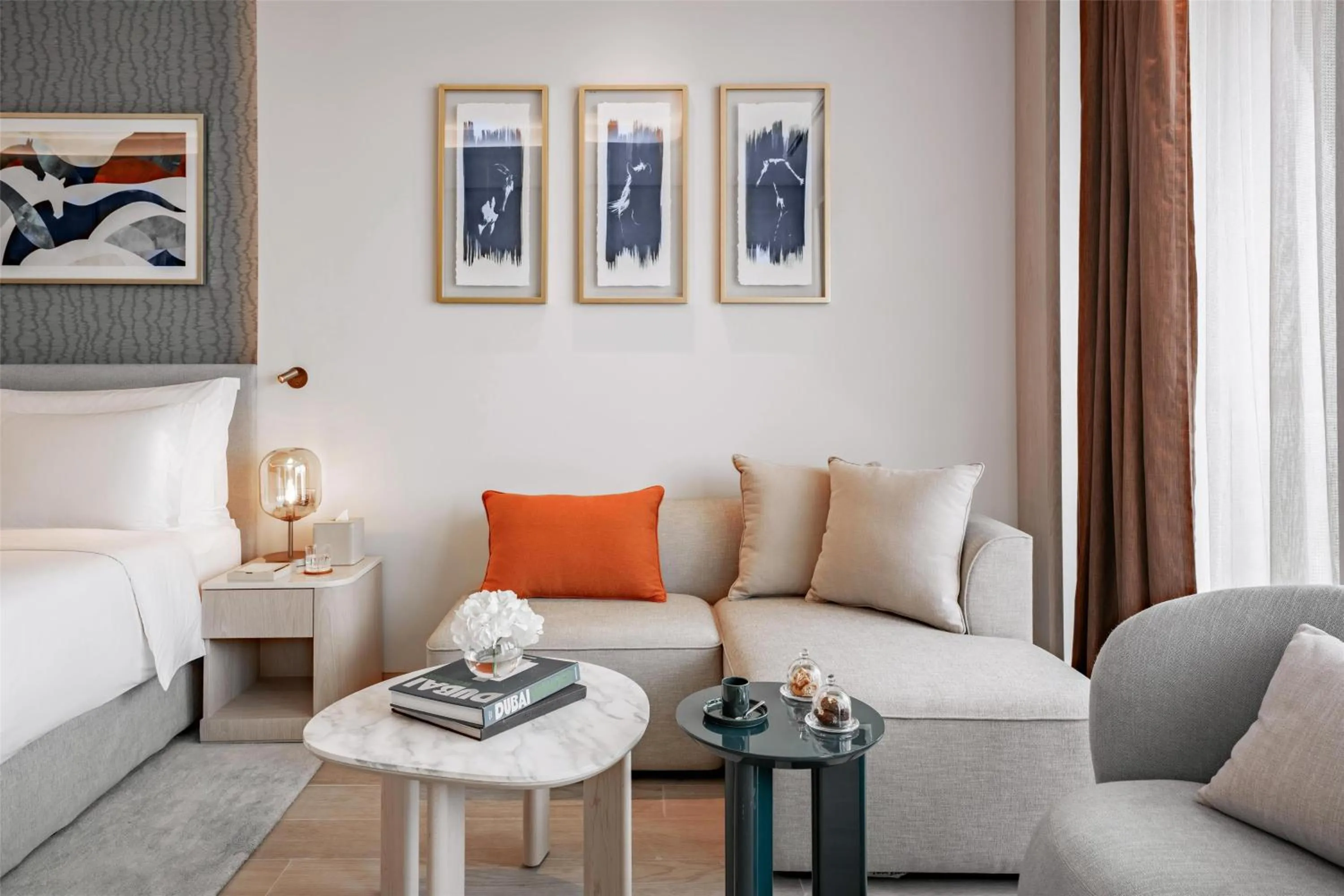 Bedroom, Bed in The Meydan Hotel Dubai