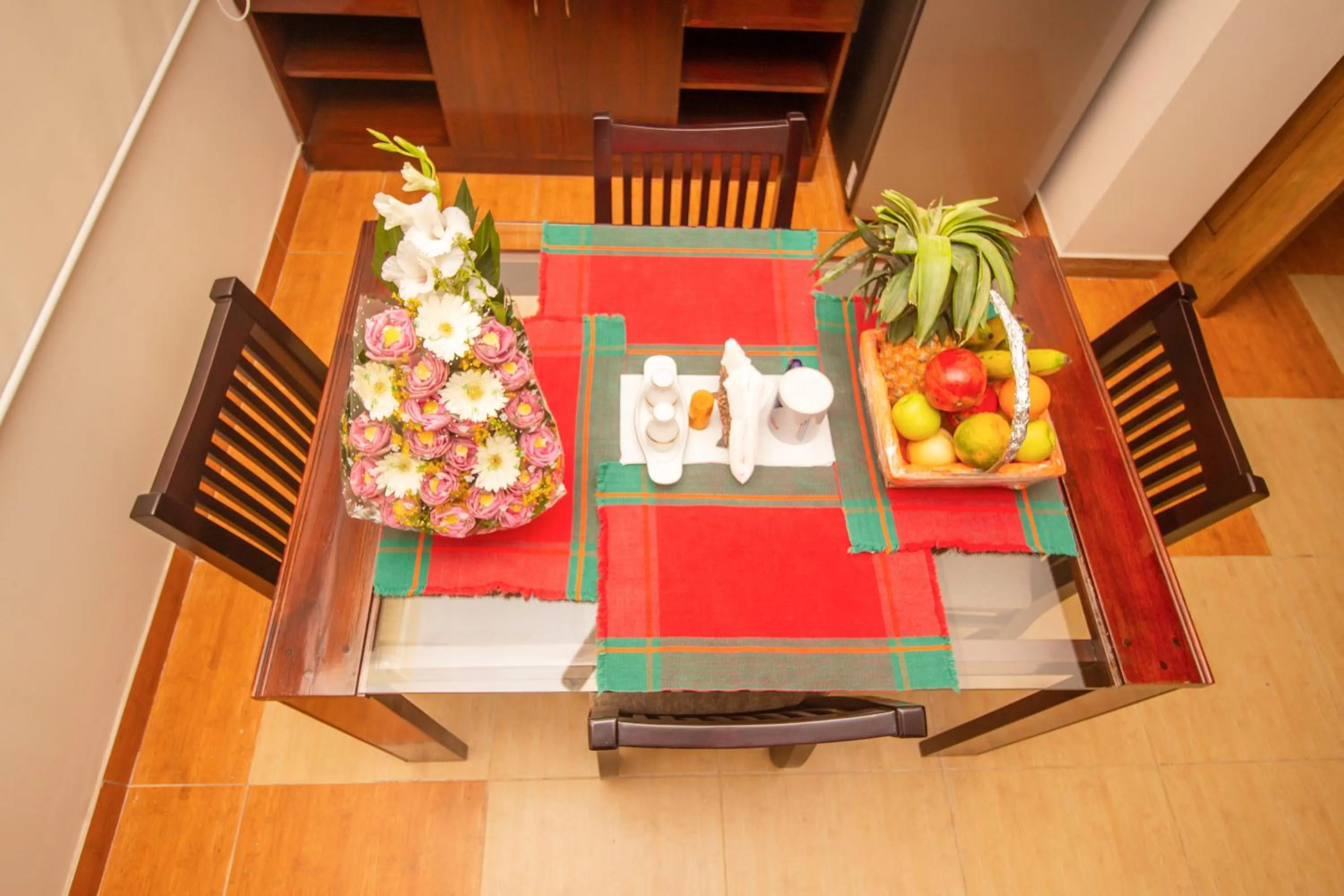 Dining area in Rafflesia Serviced Apartments