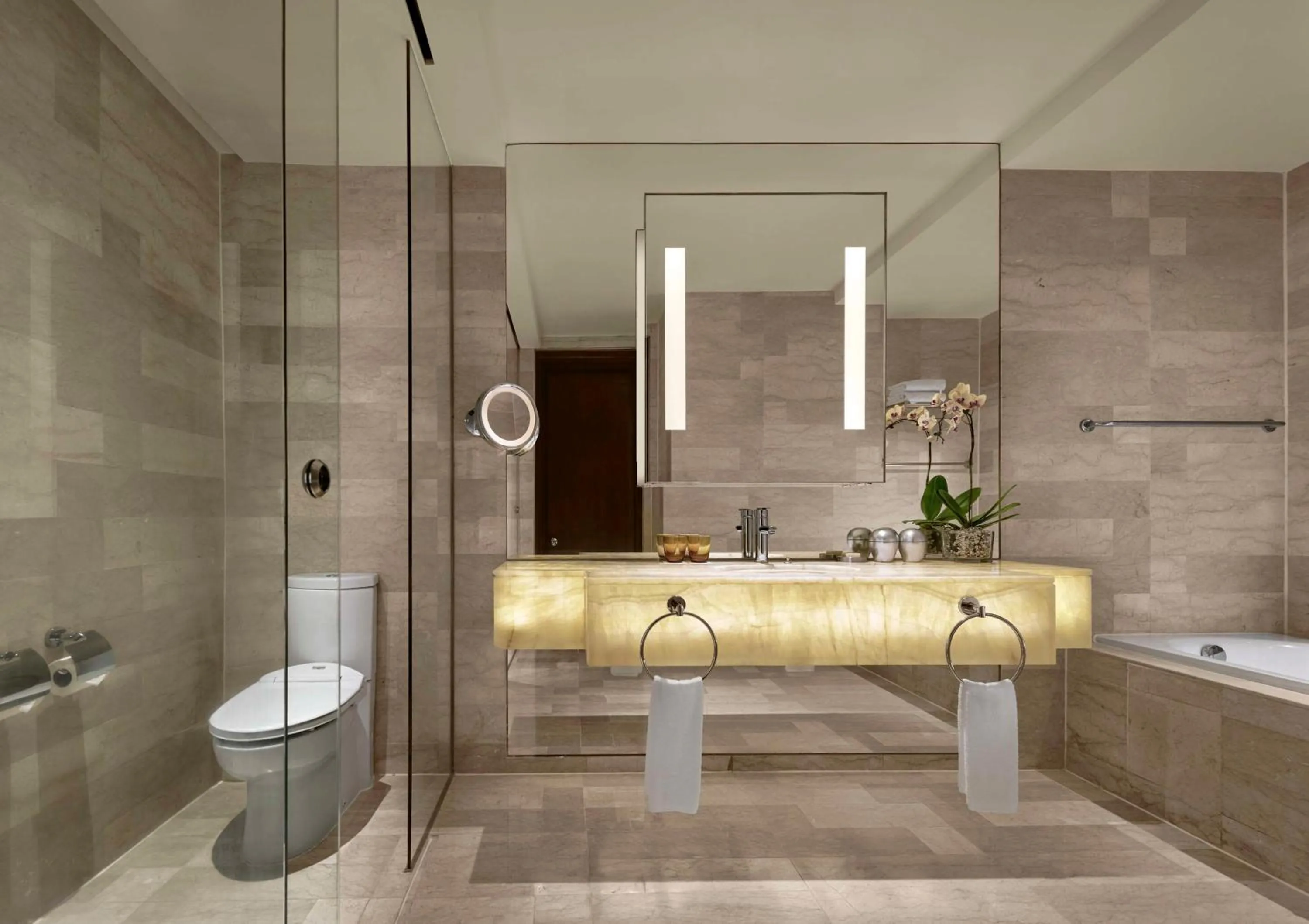 Bathroom in Traders Hotel, Kuala Lumpur