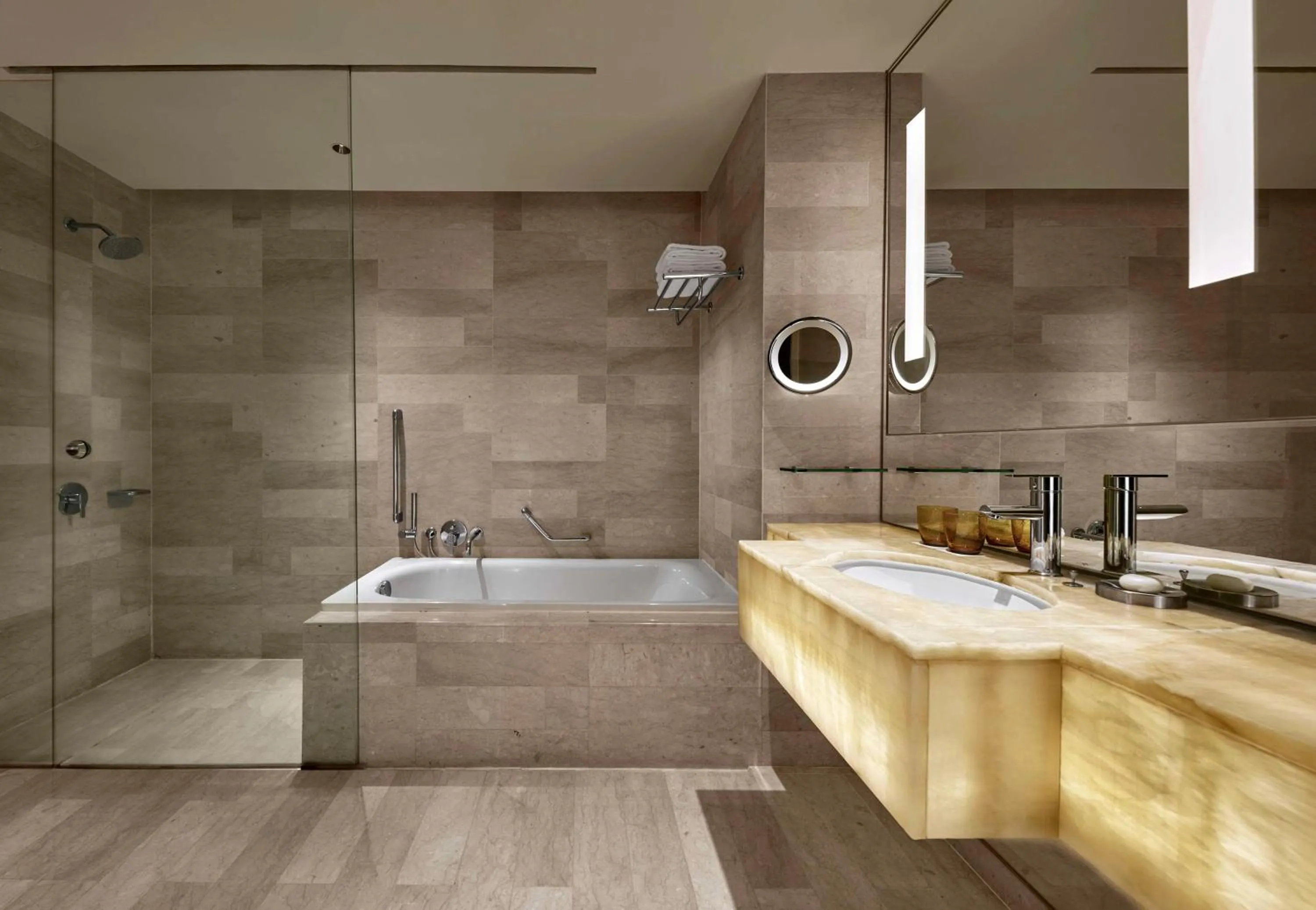 Bathroom in Traders Hotel, Kuala Lumpur