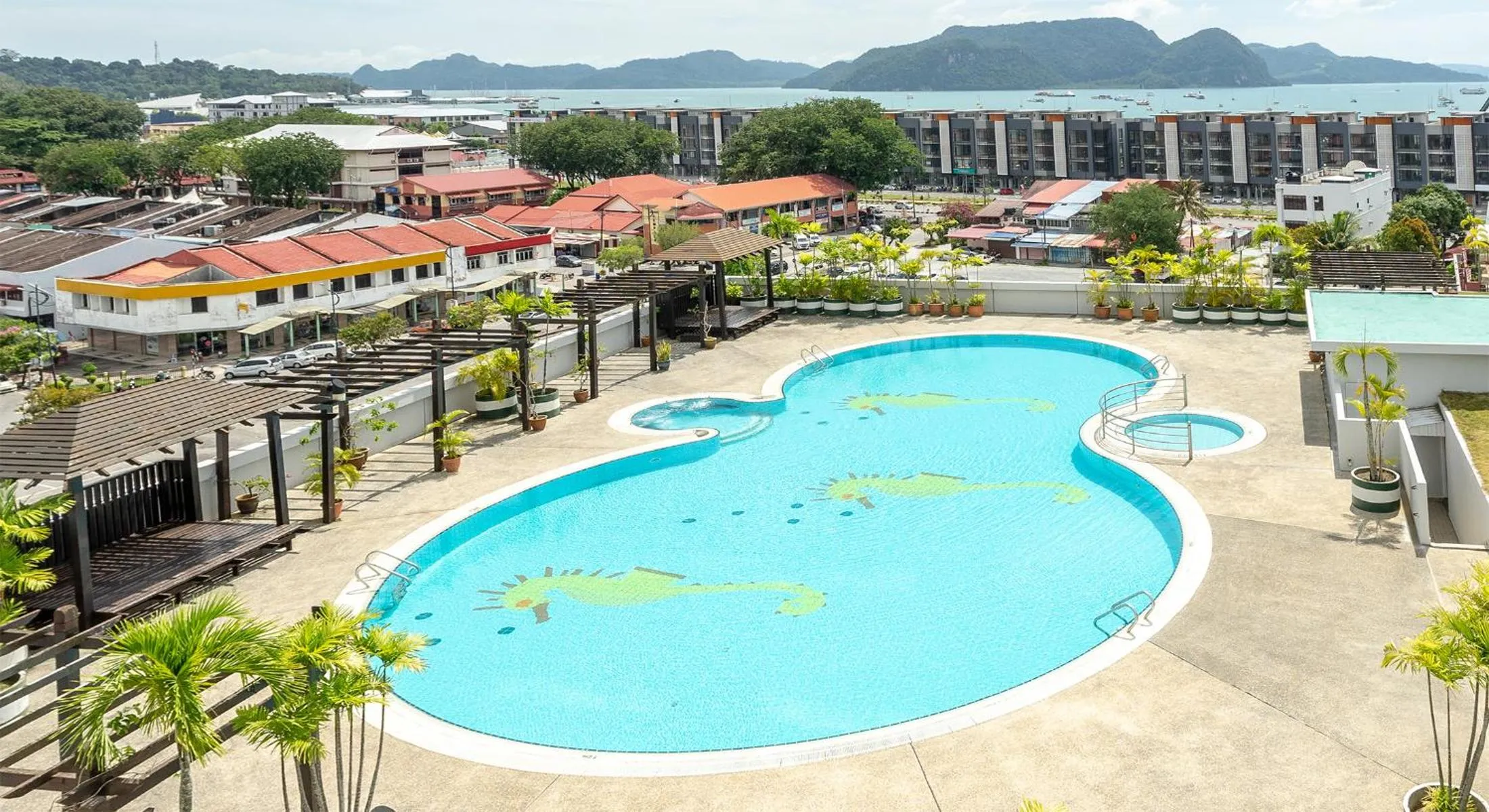 Pool view in Bayview Hotel Langkawi