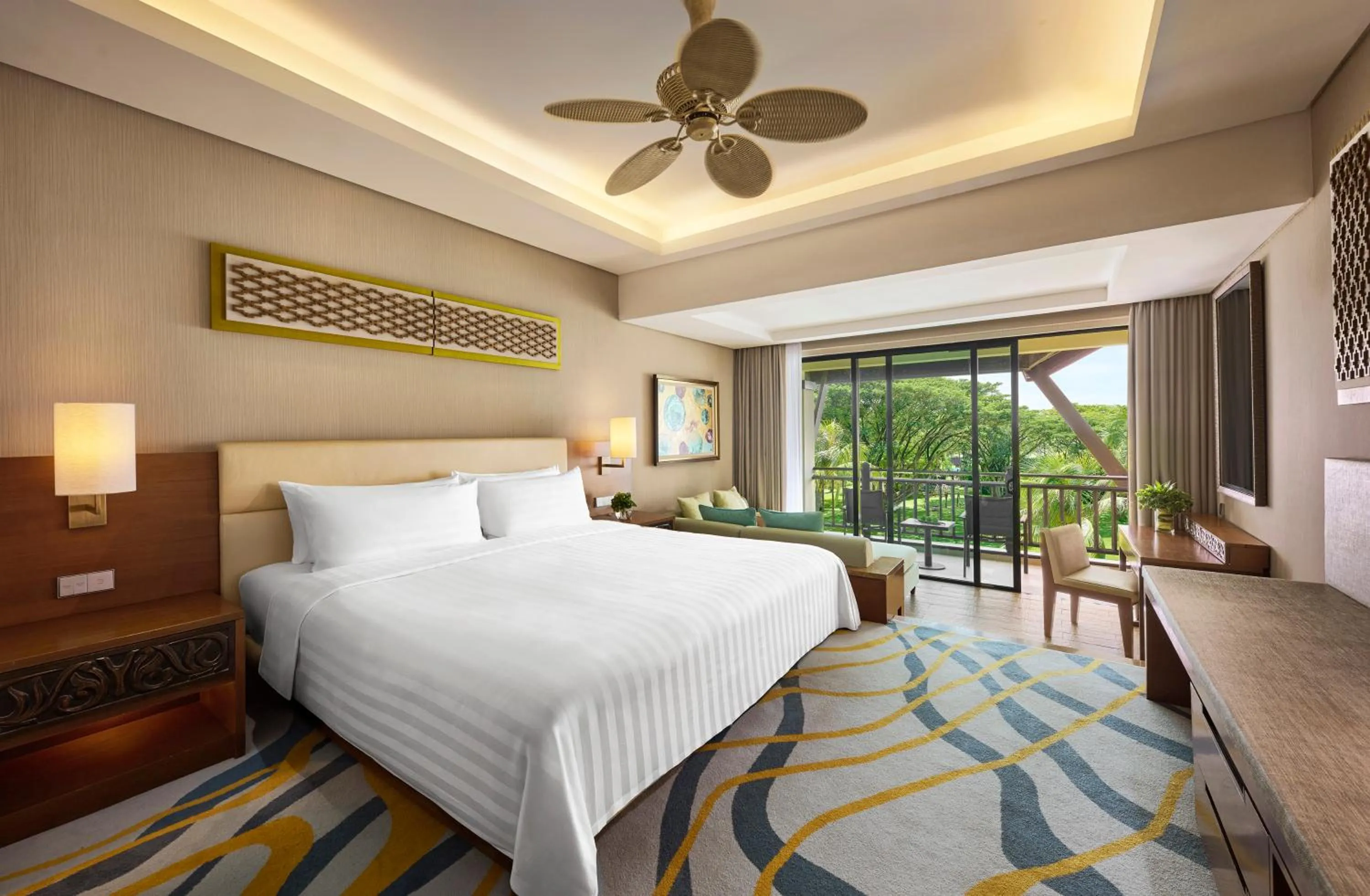 Bedroom, Bed in Shangri-La Rasa Ria, Kota Kinabalu