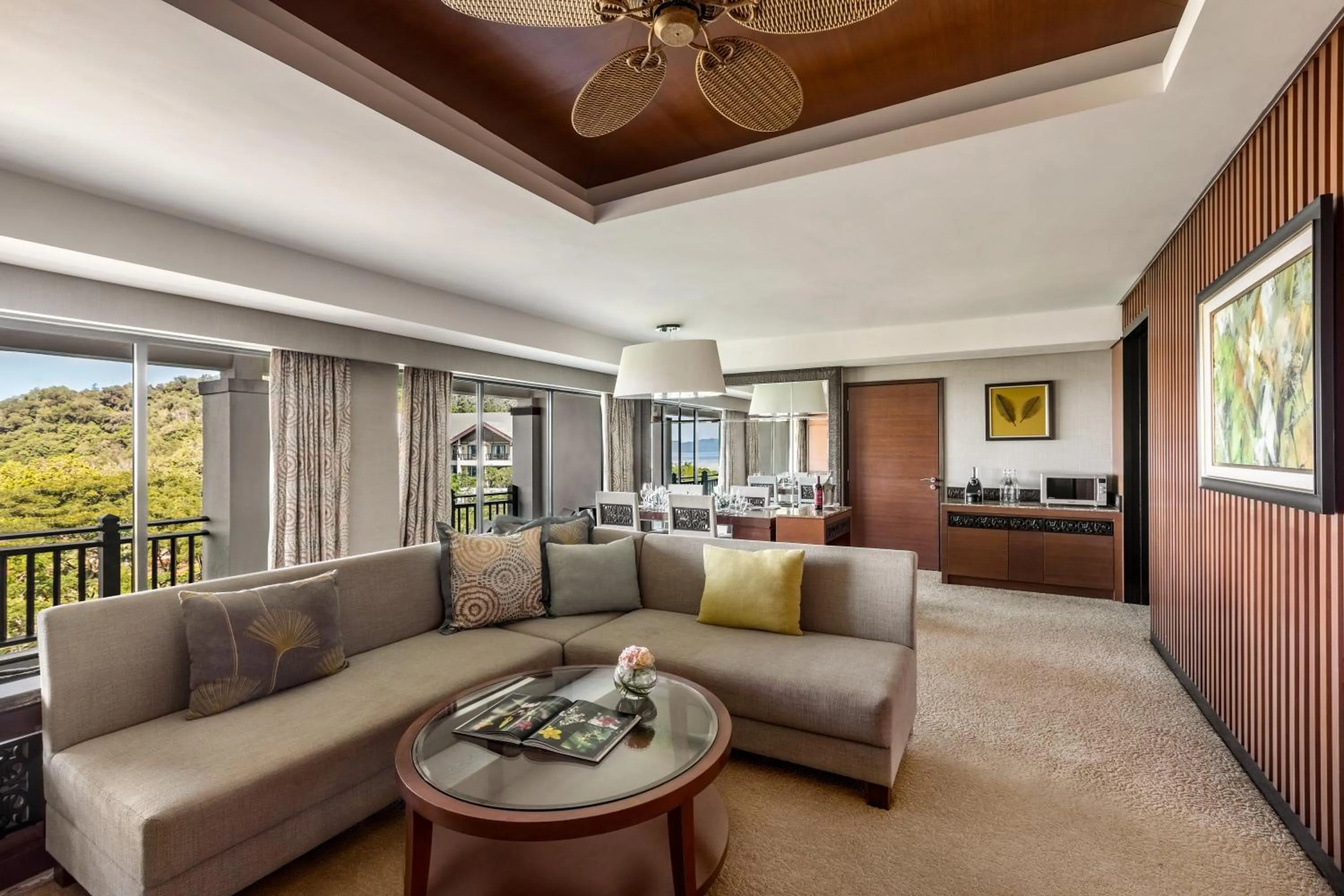 Living room in Shangri-La Rasa Ria, Kota Kinabalu