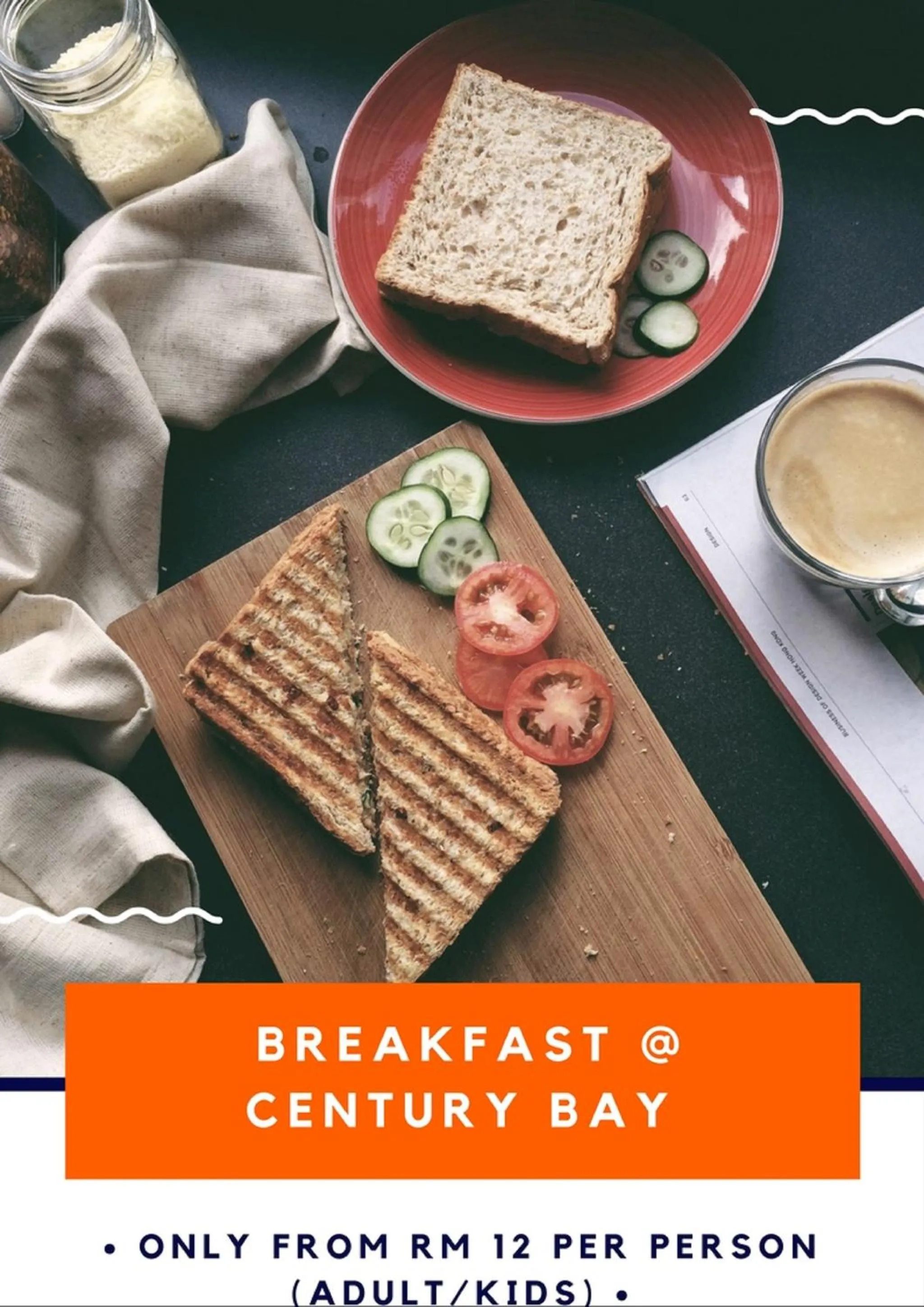 Food and drinks in Century Bay Private Residences