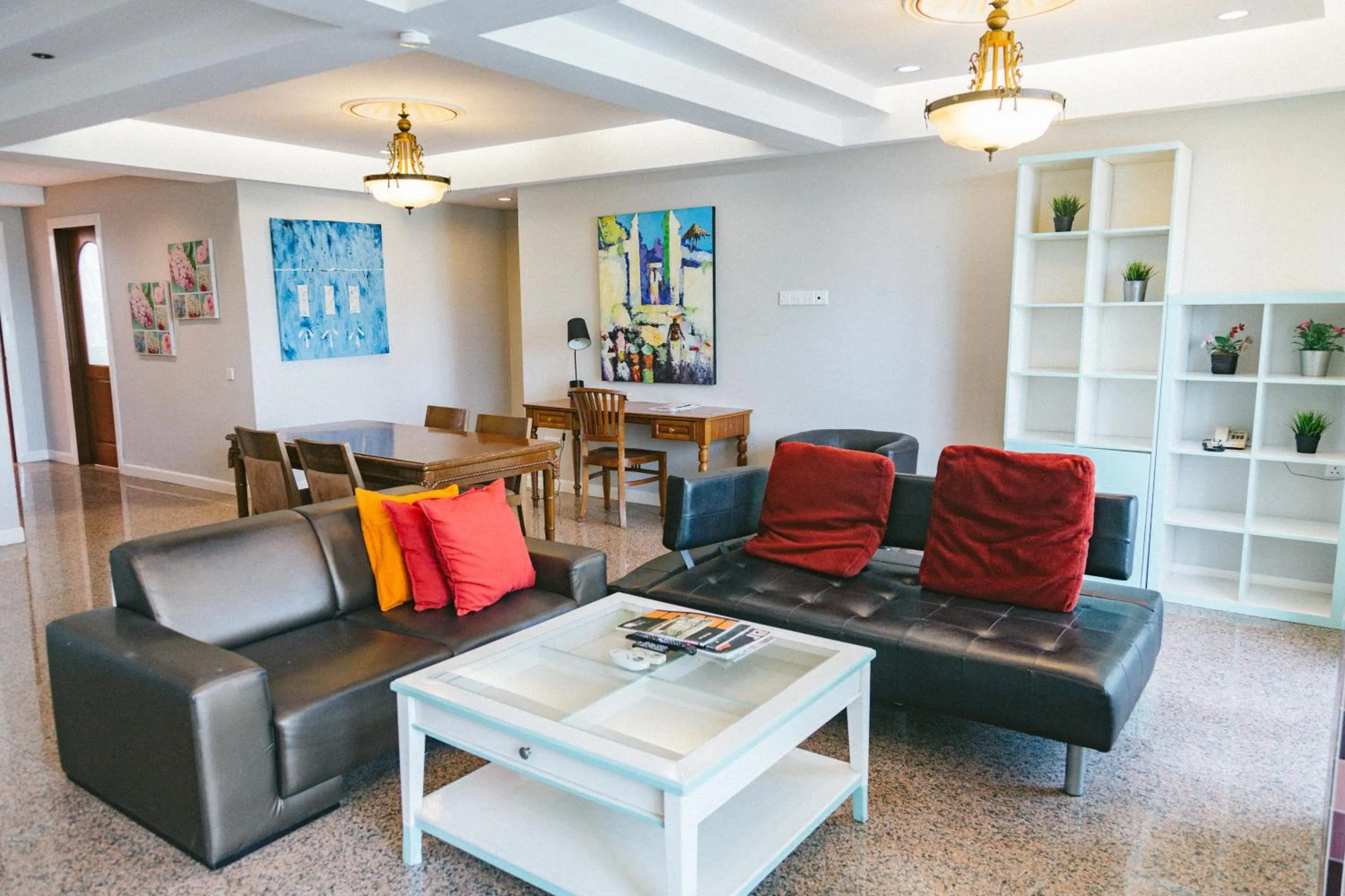 Living room in Century Bay Private Residences