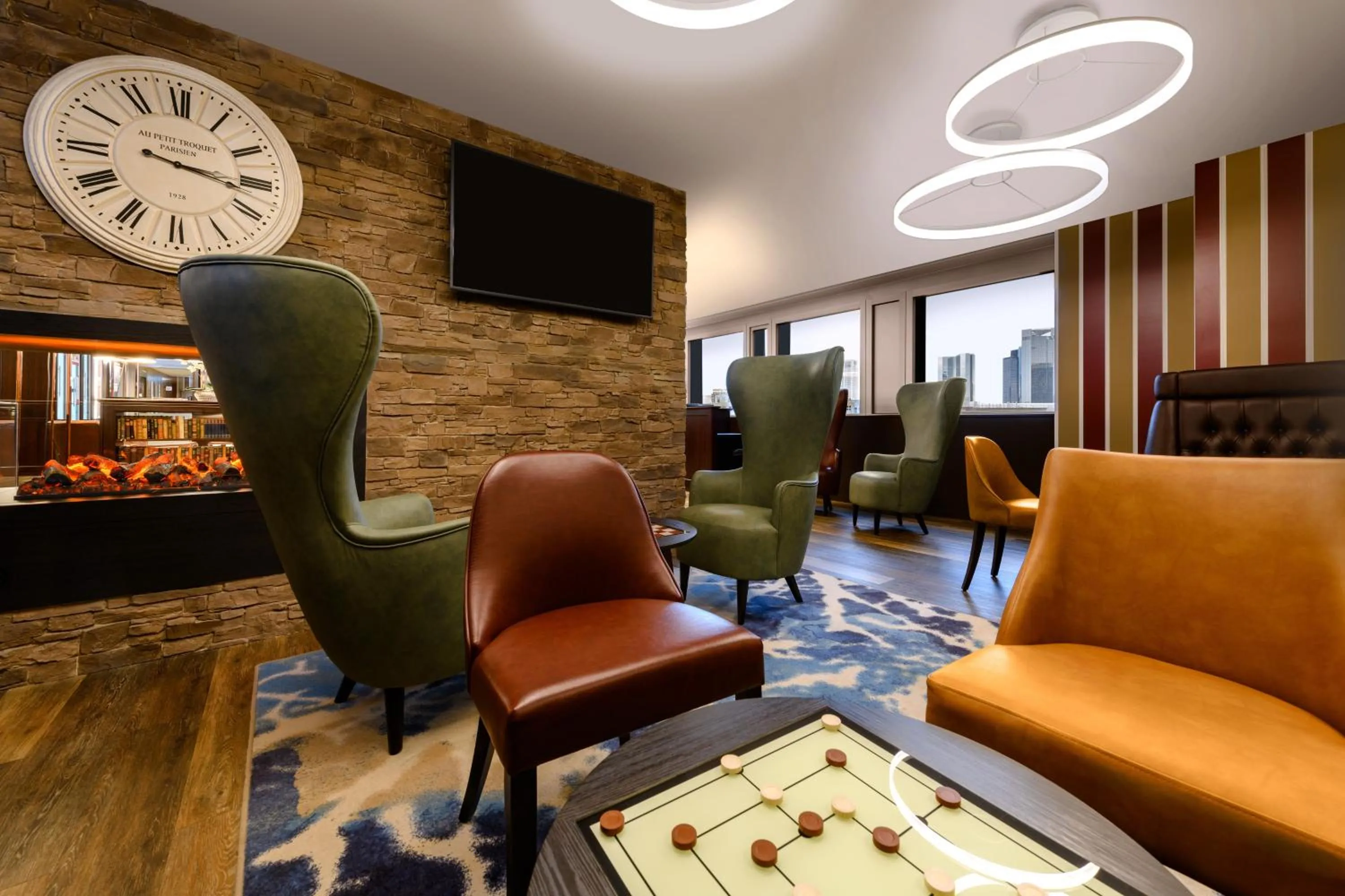 Lounge or bar in Aparthotel Adagio Frankfurt City Messe
