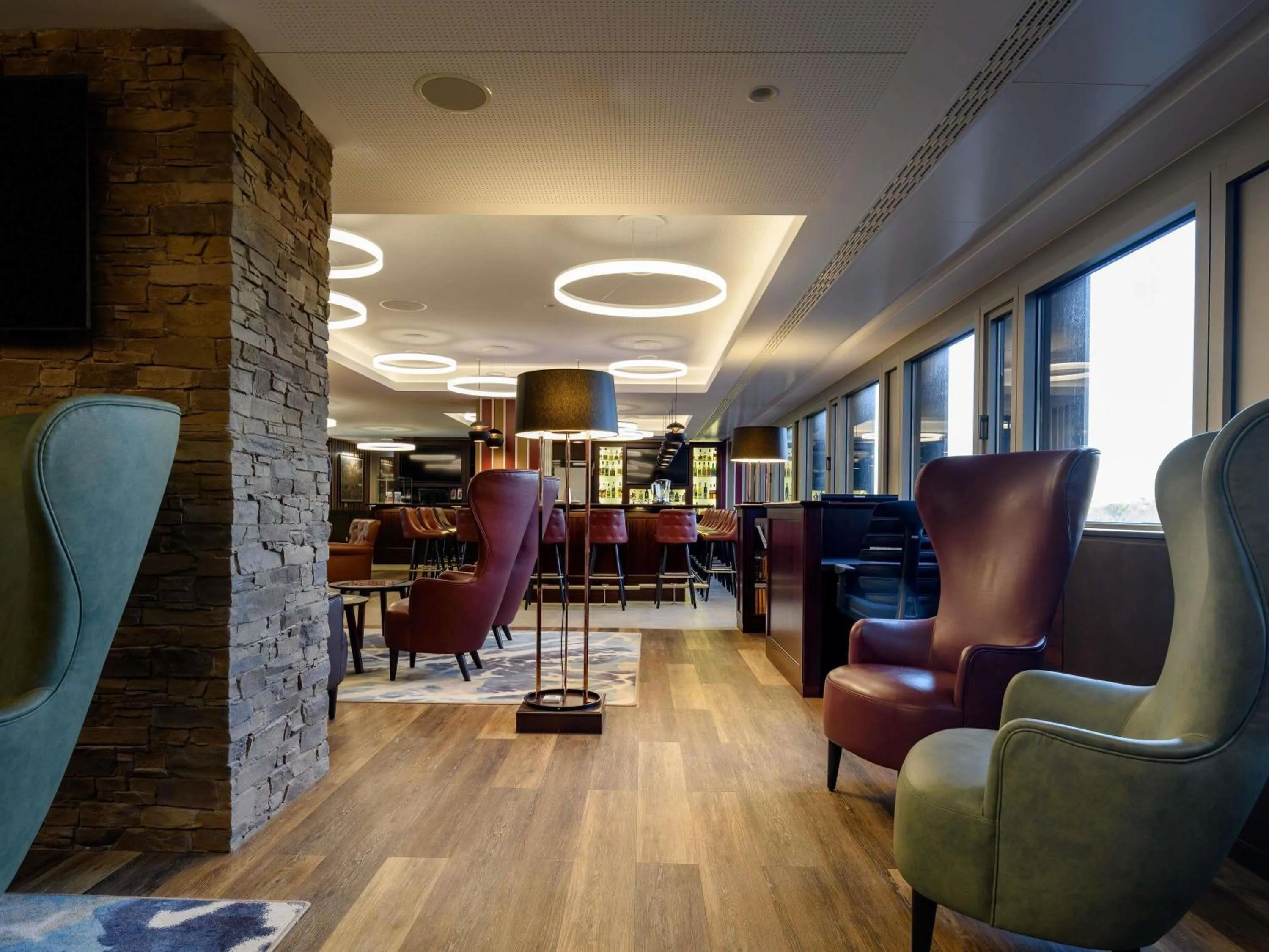 Lounge or bar in Aparthotel Adagio Frankfurt City Messe