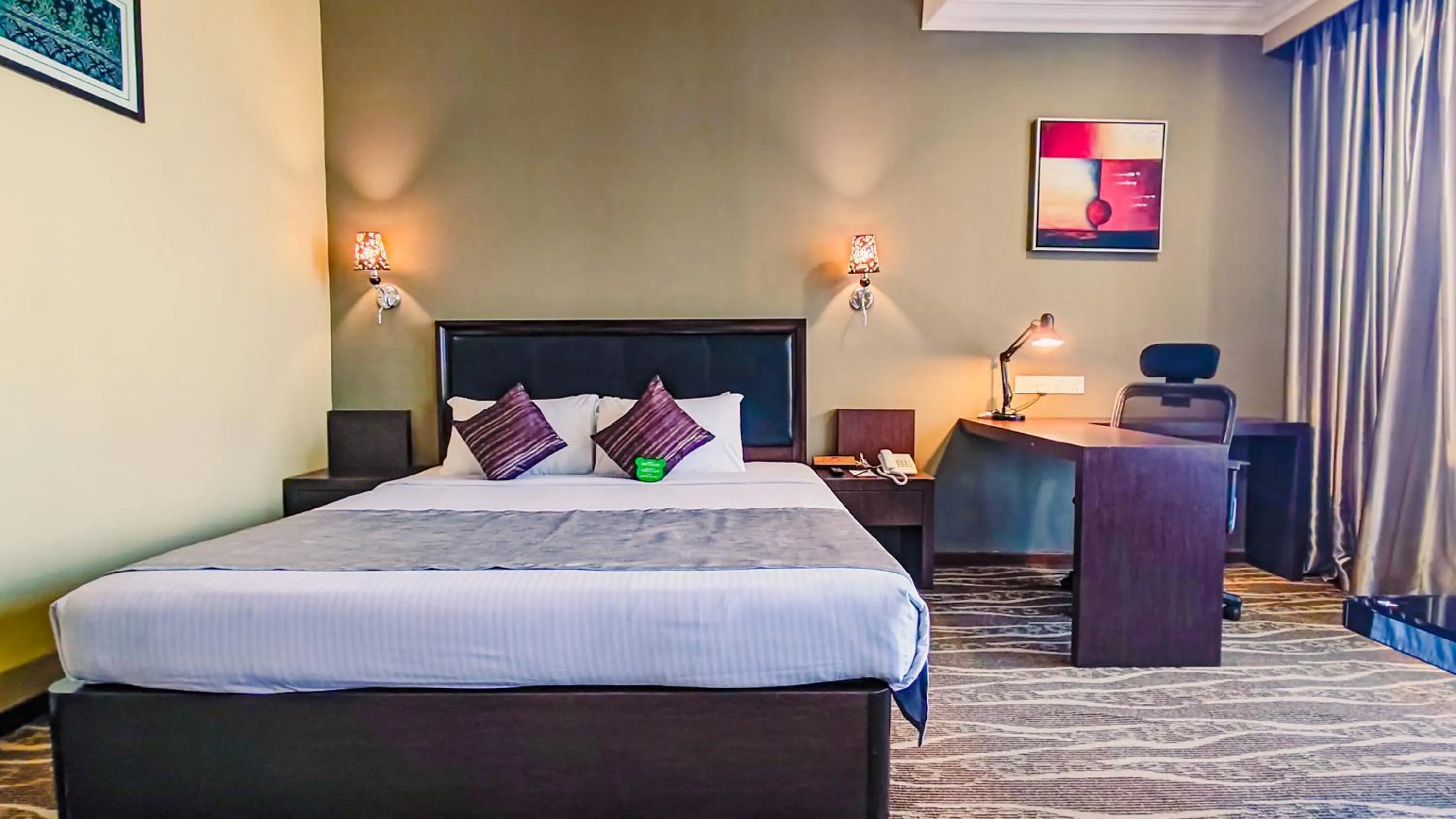 Bed in New York Hotel