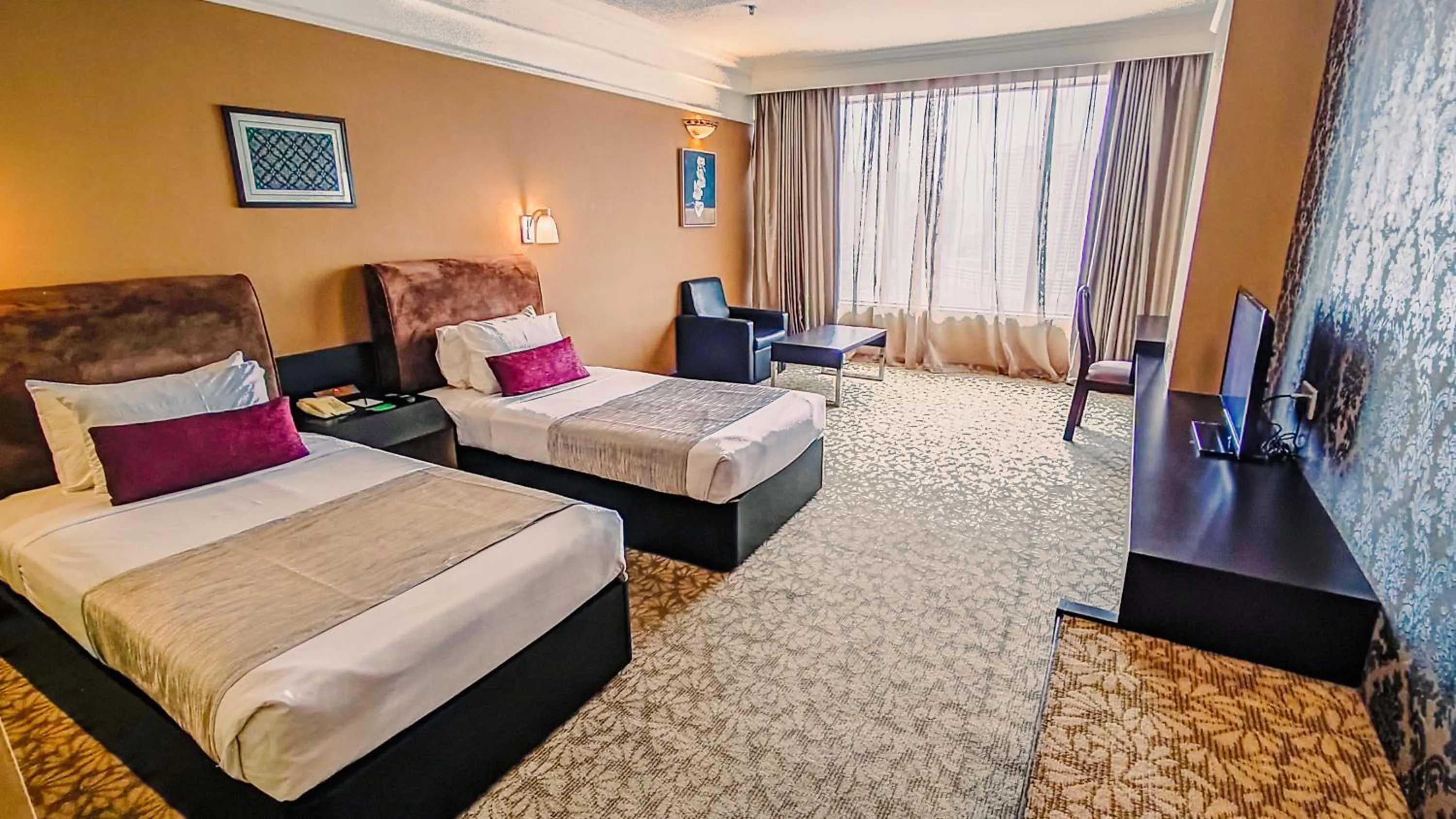 Bed in New York Hotel