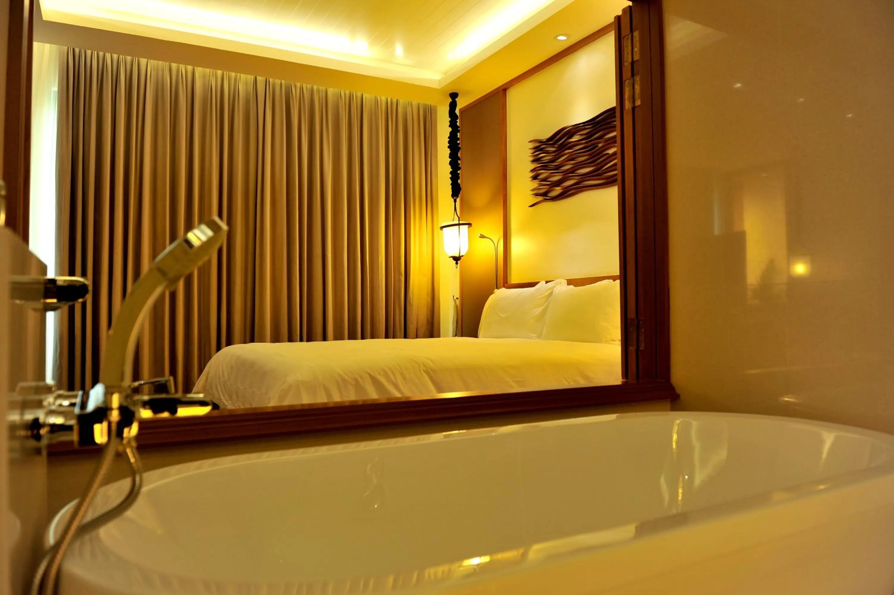 Bed in Tanjung Rhu Resort