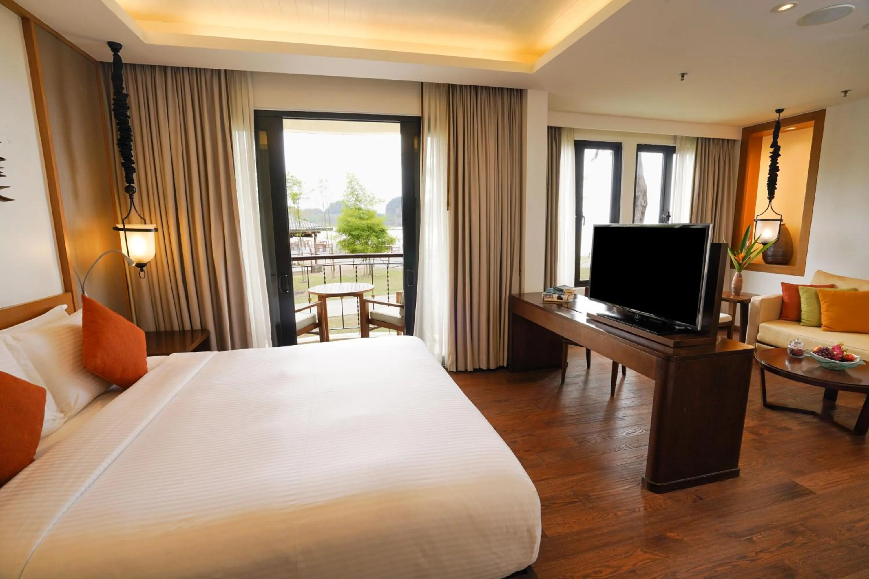 Bed in Tanjung Rhu Resort