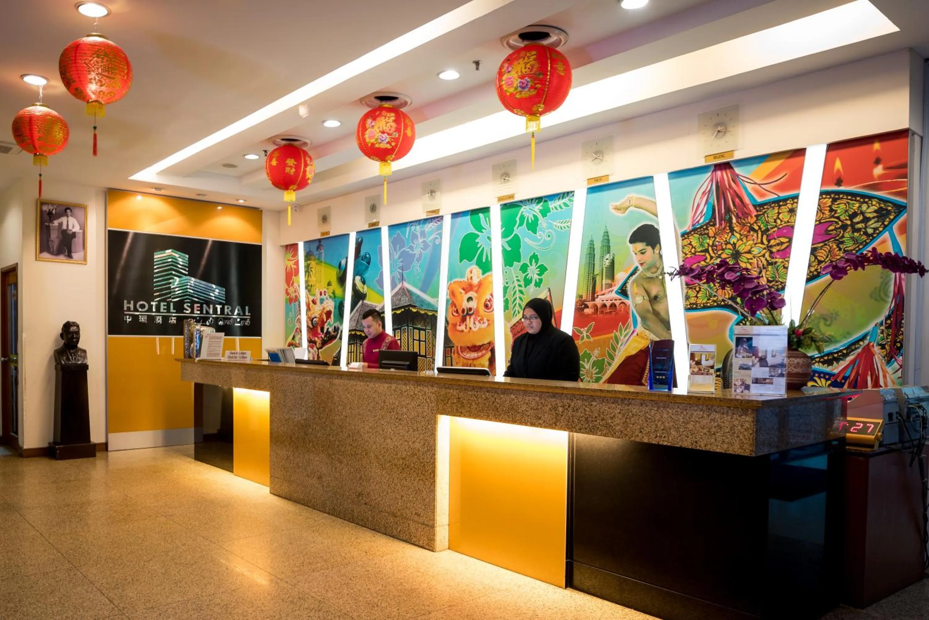 Lobby or reception in Hotel Sentral Kuala Lumpur at KL Sentral Station
