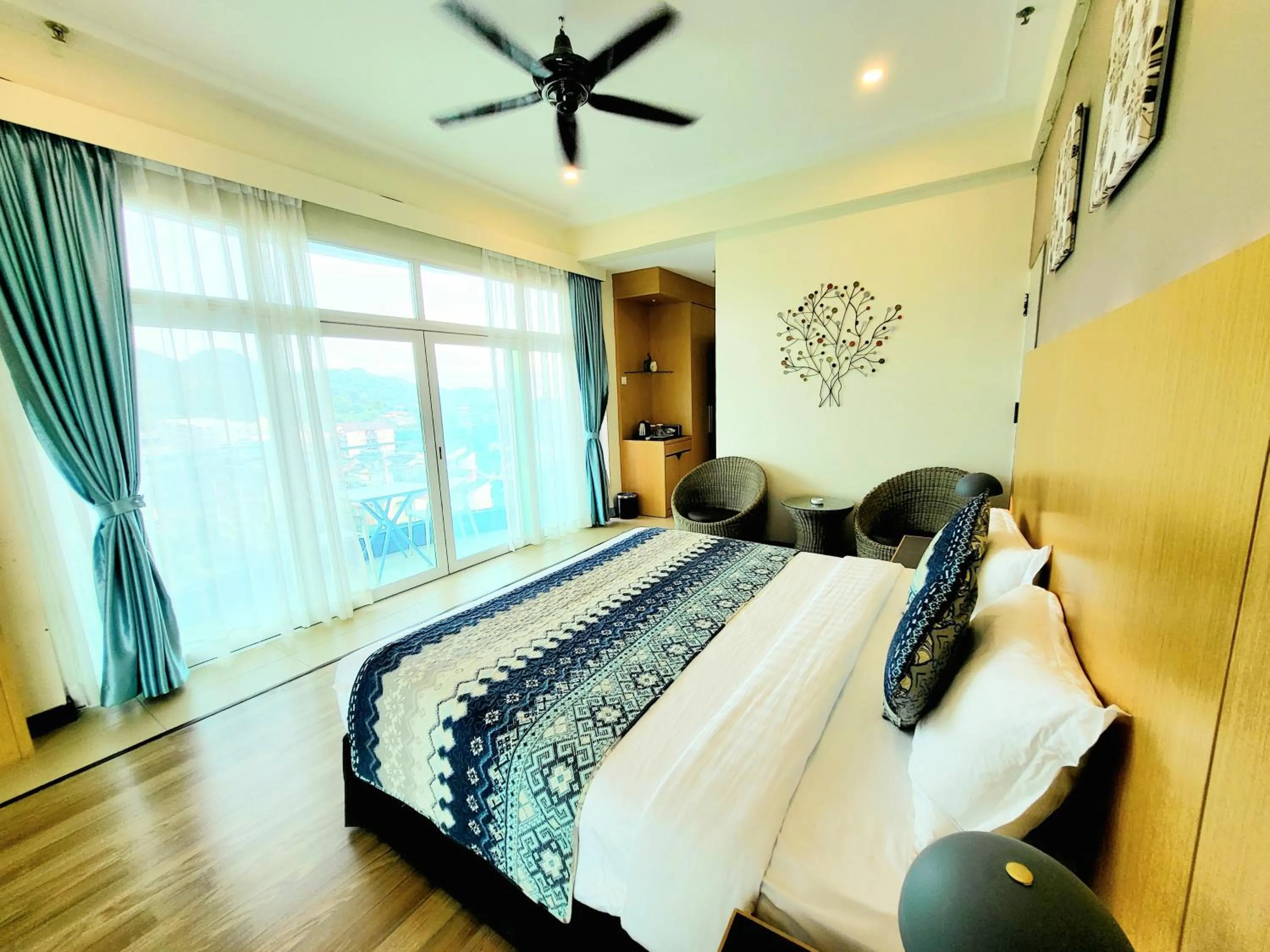 Bed in Langkawi Seaview Hotel